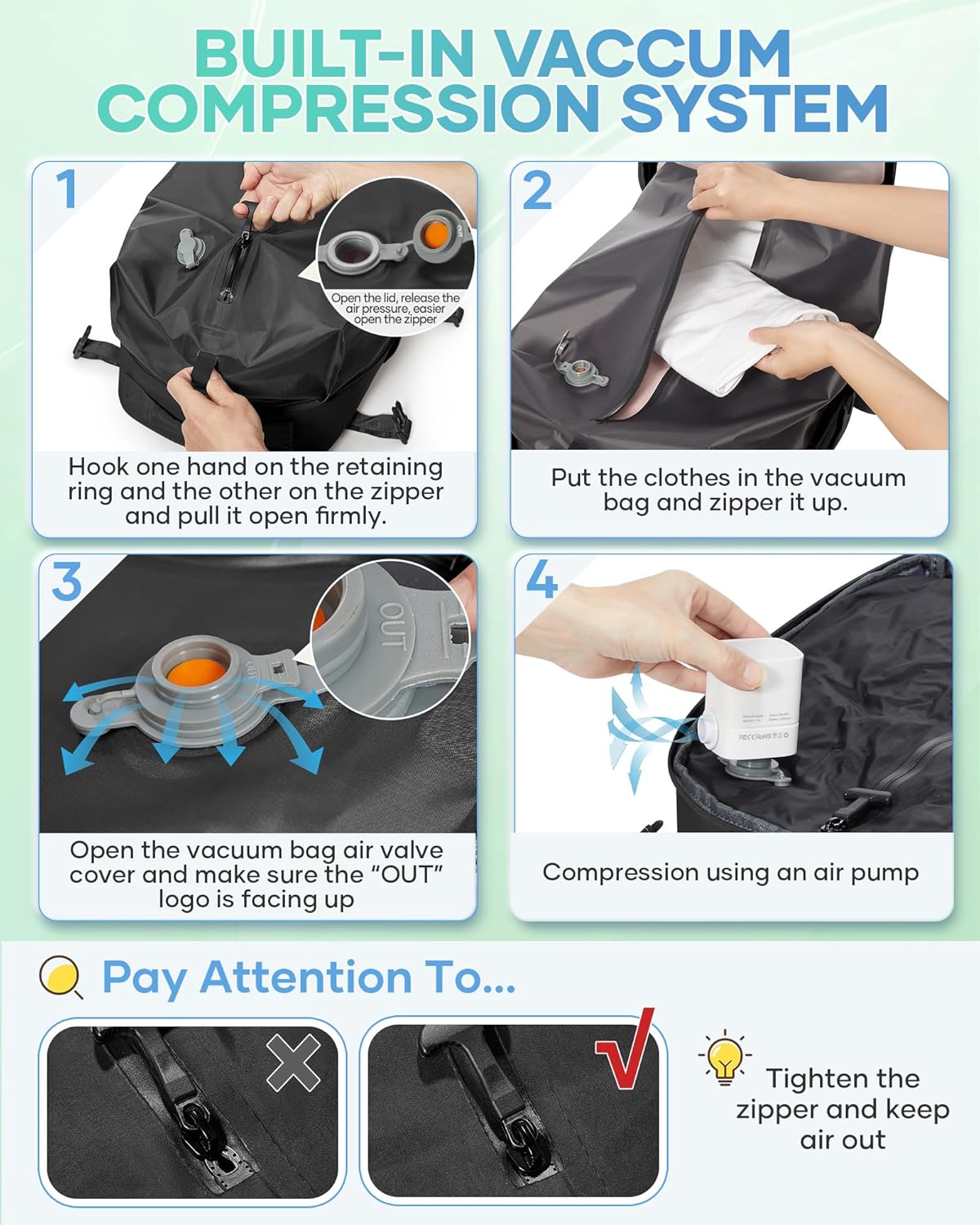 Thumbnail 6 de SZLX Mochila al vacío 40x30x20 cabina