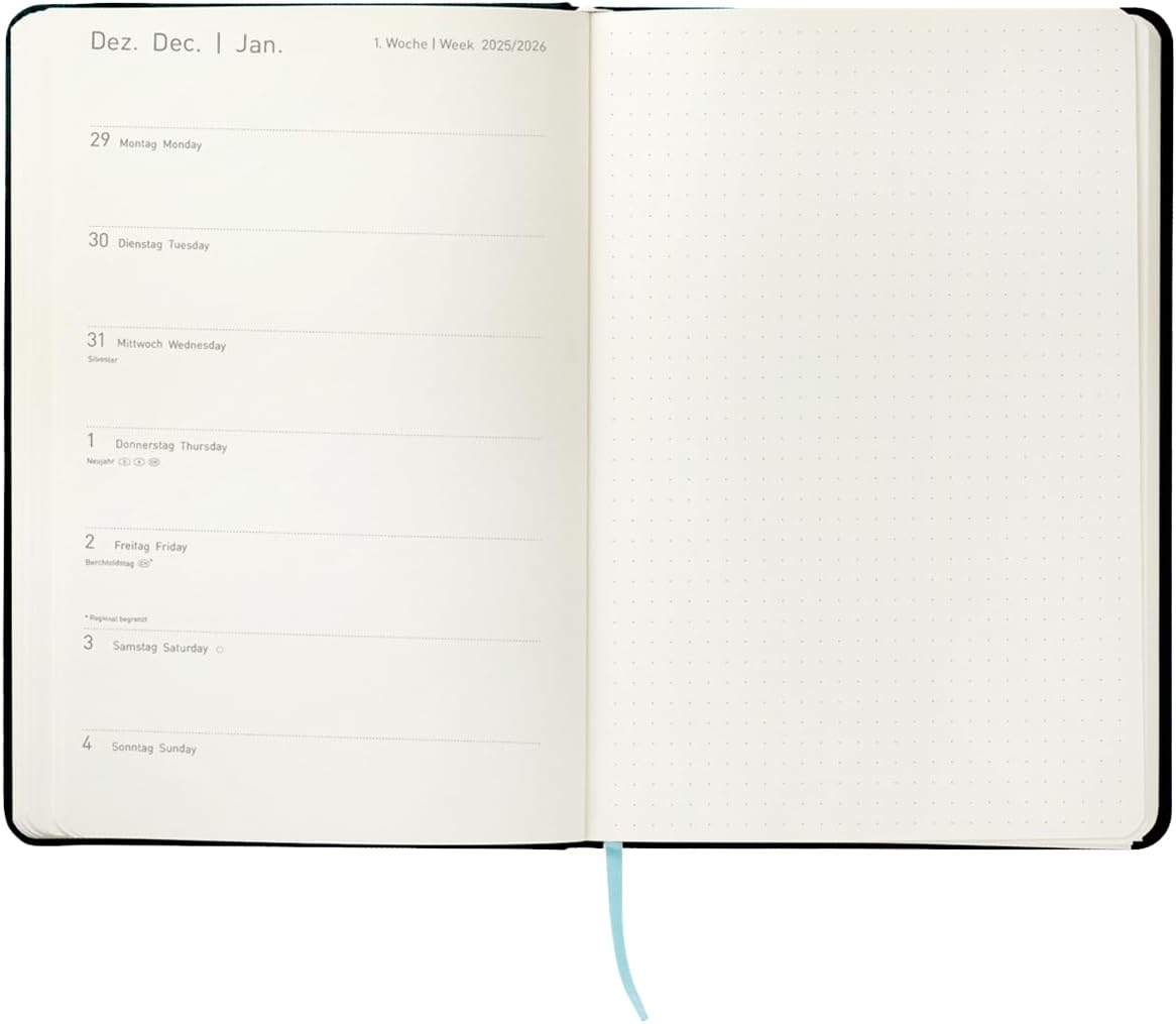 Thumbnail 2 de Idena 12063 Taschenkalender 2026 – 13 x 21 cm, 1 Woche auf 1 Seite, Schmetterlingsmotiv
