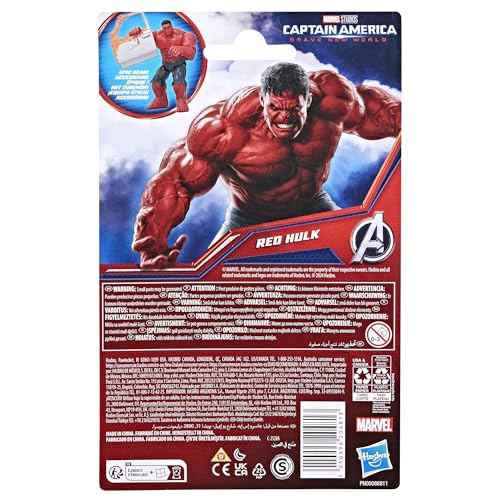 Thumbnail 3 de Marvel Avengers Epic Hero Series Captain America: Brave New World — Figura Hulk Rojo