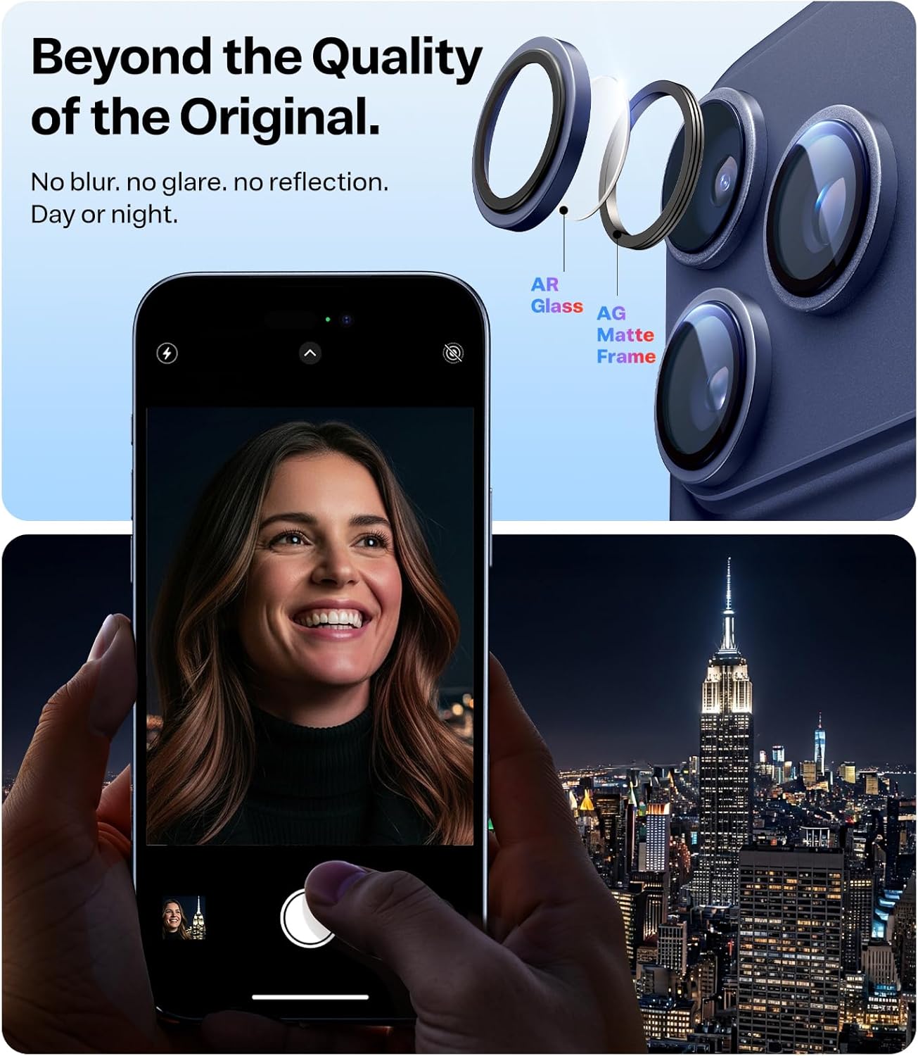 Thumbnail 4 de TORRAS 9H+ Camera Lens Protector for iPhone 17 Pro Max