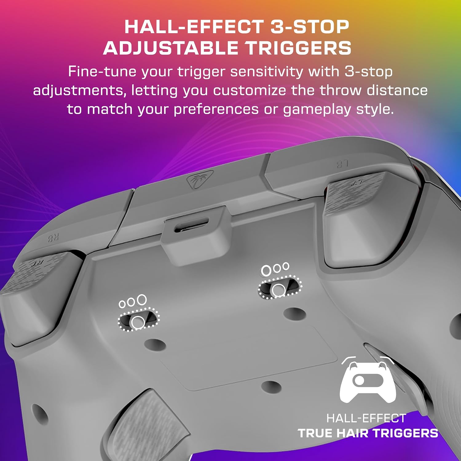 Thumbnail 1 de Turtle Beach Afterglow Wave Controller, manette RGB grise pour Xbox Series XS, One et Windows ⚙