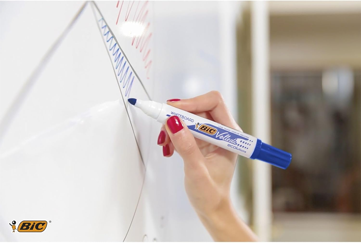 Thumbnail 5 de BIC Velleda 1701 ECOlutions feutres tableau blanc 12 🖊️