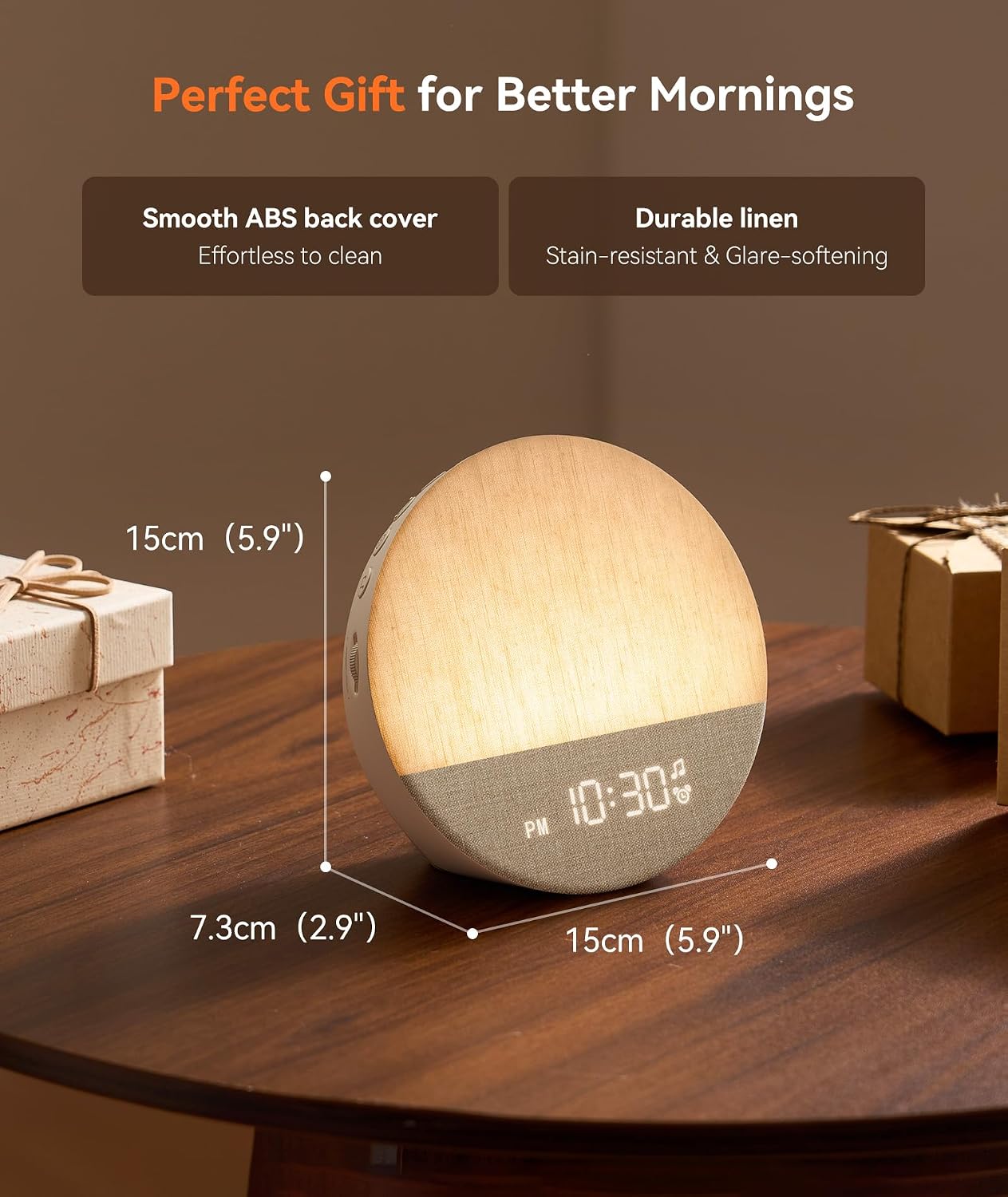 Thumbnail 6 de Dreamegg Sunrise 1 wake‑up light with 9 dimmable night lights ⏰