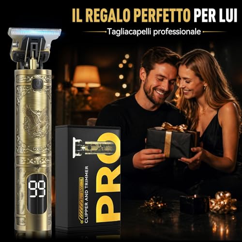 Thumbnail 6 de Solati Tagliacapelli Uomo Professionale: Rasoio elettrico con Display LED, Regolabarba e Kit Rifinitore