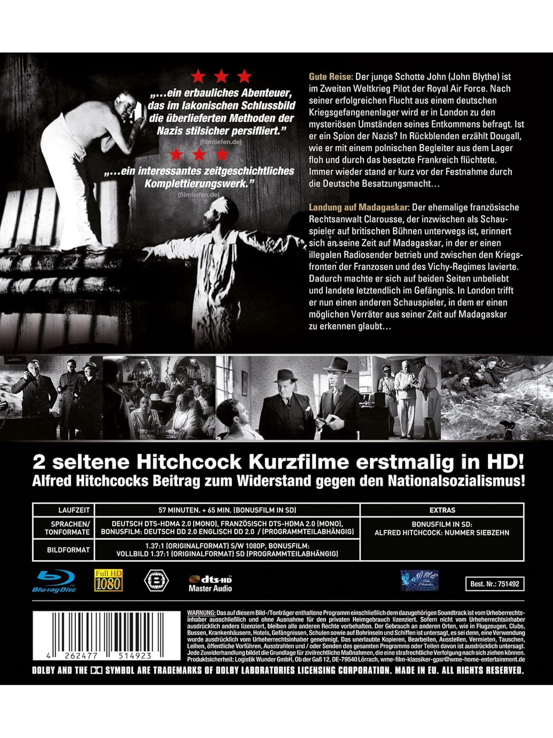 Detalle 2 de WME Film Klassiker Alfred Hitchcock Blu-ray