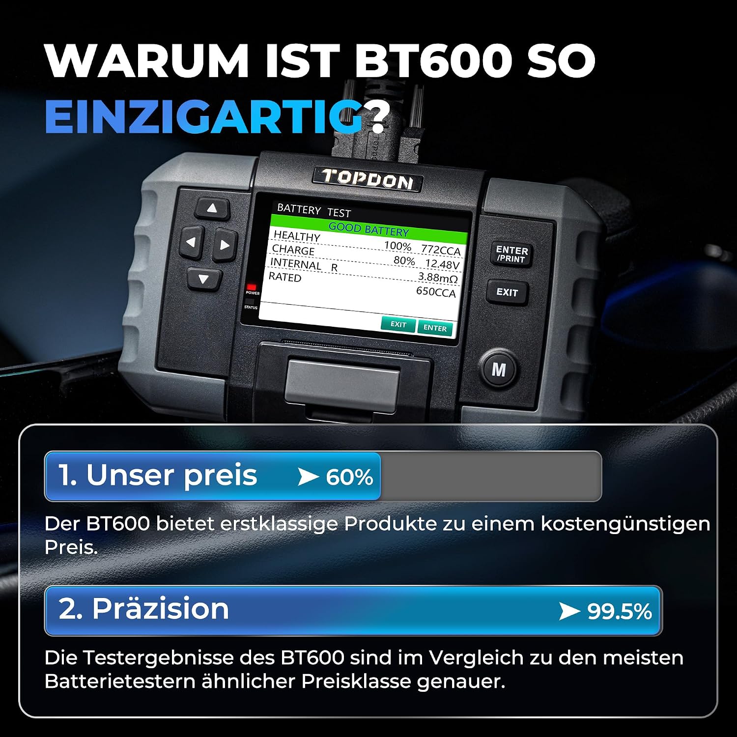 Thumbnail 1 de TOPDON BT600 Batterietester 12V/24V