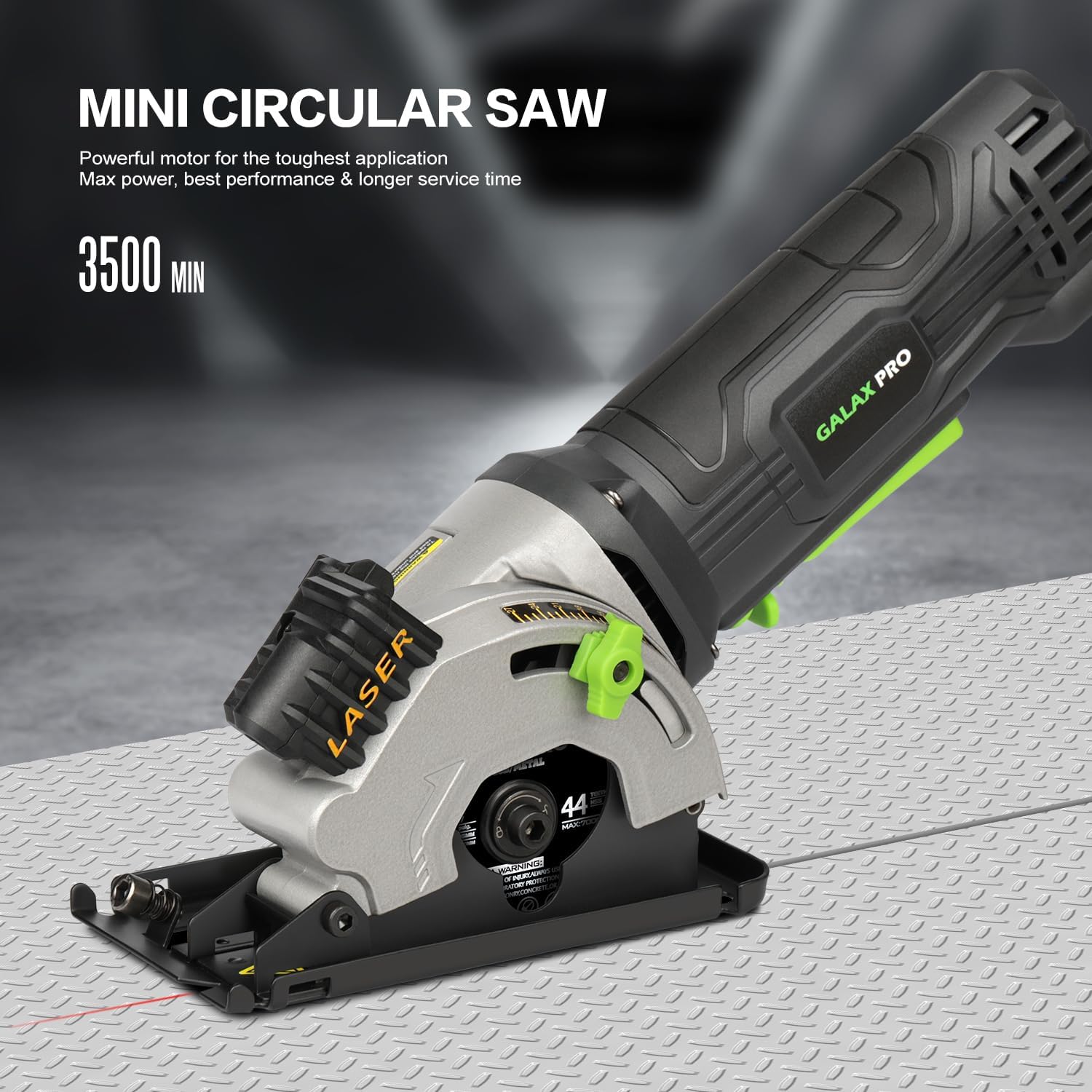 Thumbnail 1 de GALAX PRO Mini Circular Saw (580W, 85mm blades) with Laser Guide Rails
