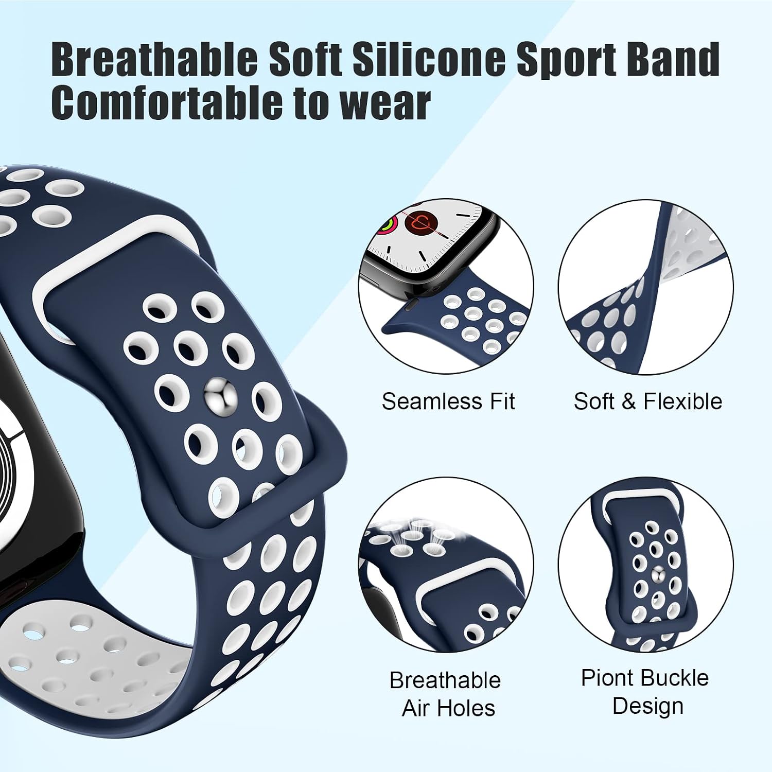 Thumbnail 1 de DigiHero Sport Strap 38–49mm for Apple Watch