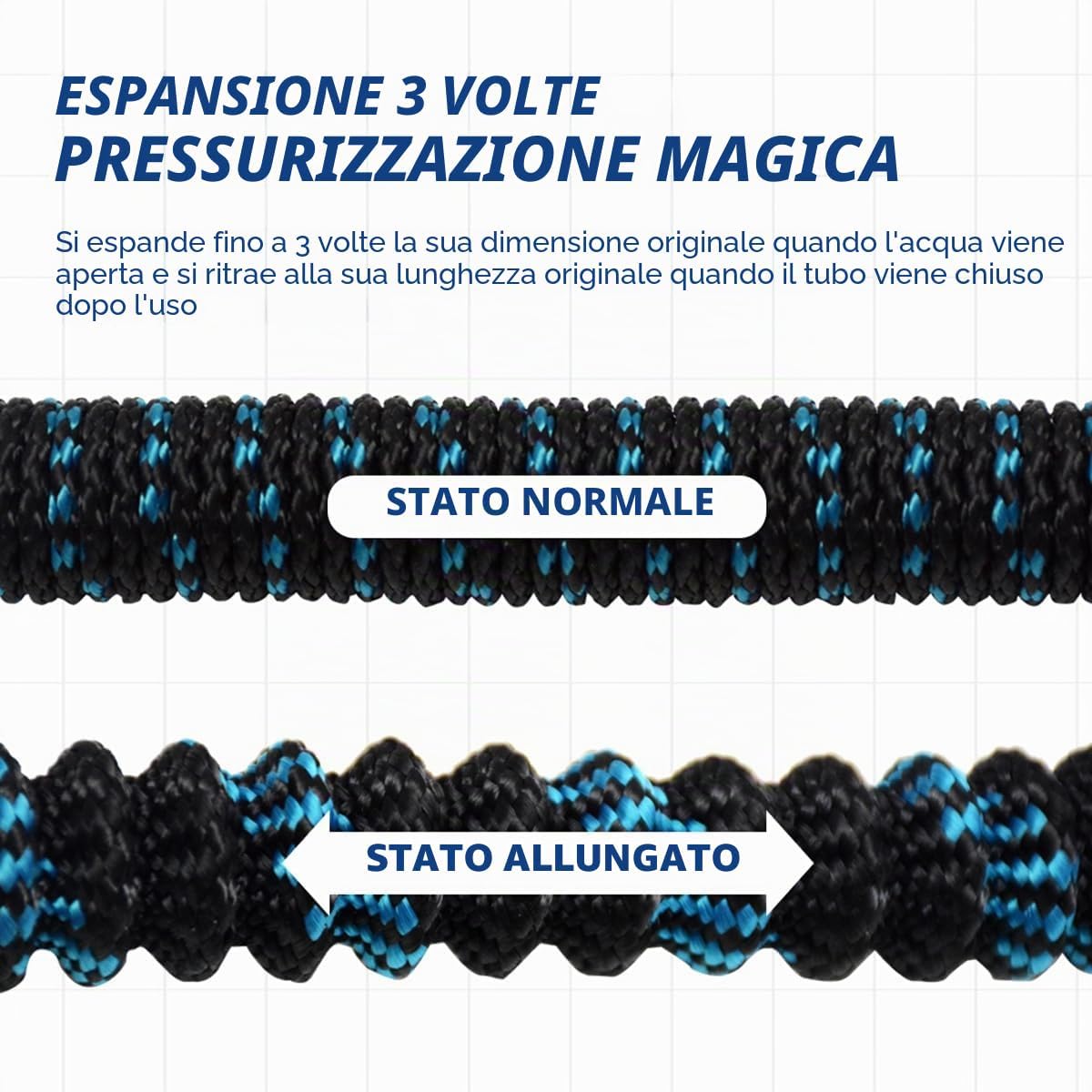 Thumbnail 6 de X-COTEC Tubo estensibile da giardino 30 m con raccordi in ottone 1/2" e 3/4" e ugello multifunzione