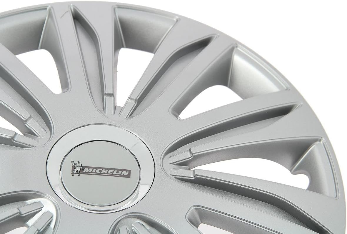 Thumbnail 1 de Michelin 009111 Set de 4 Enjoliveurs 16" NVS Chrome – Résistants et faciles à clipper