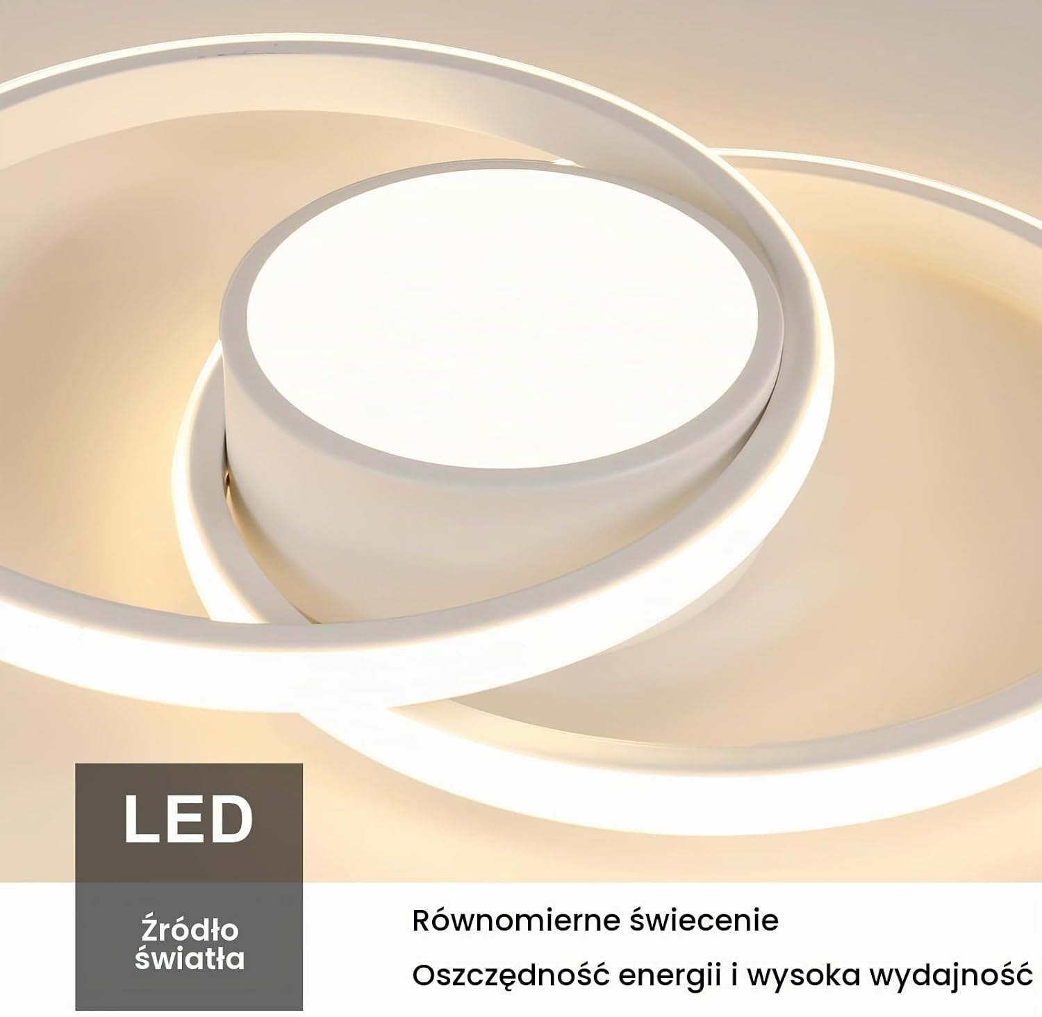 Thumbnail 1 de Comely Comely30872723 – plafon LED 42 W, 4800 lm, 3000 K, 40 cm
