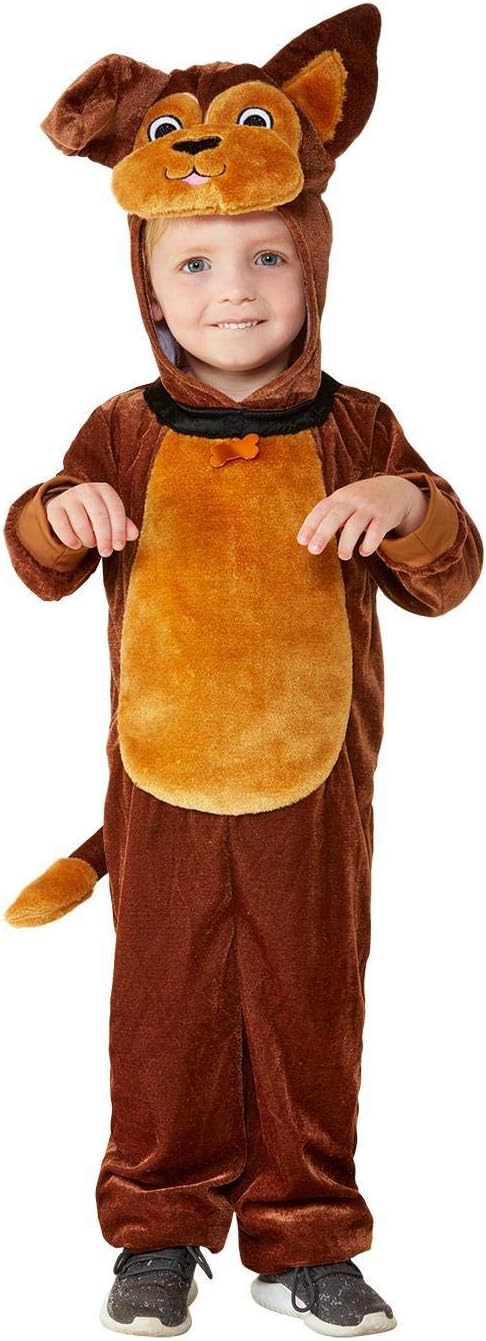 Thumbnail 3 de Smiffys Hundekostüm für Kleinkind, Braun – Kapuzen-Jumpsuit für Halloween