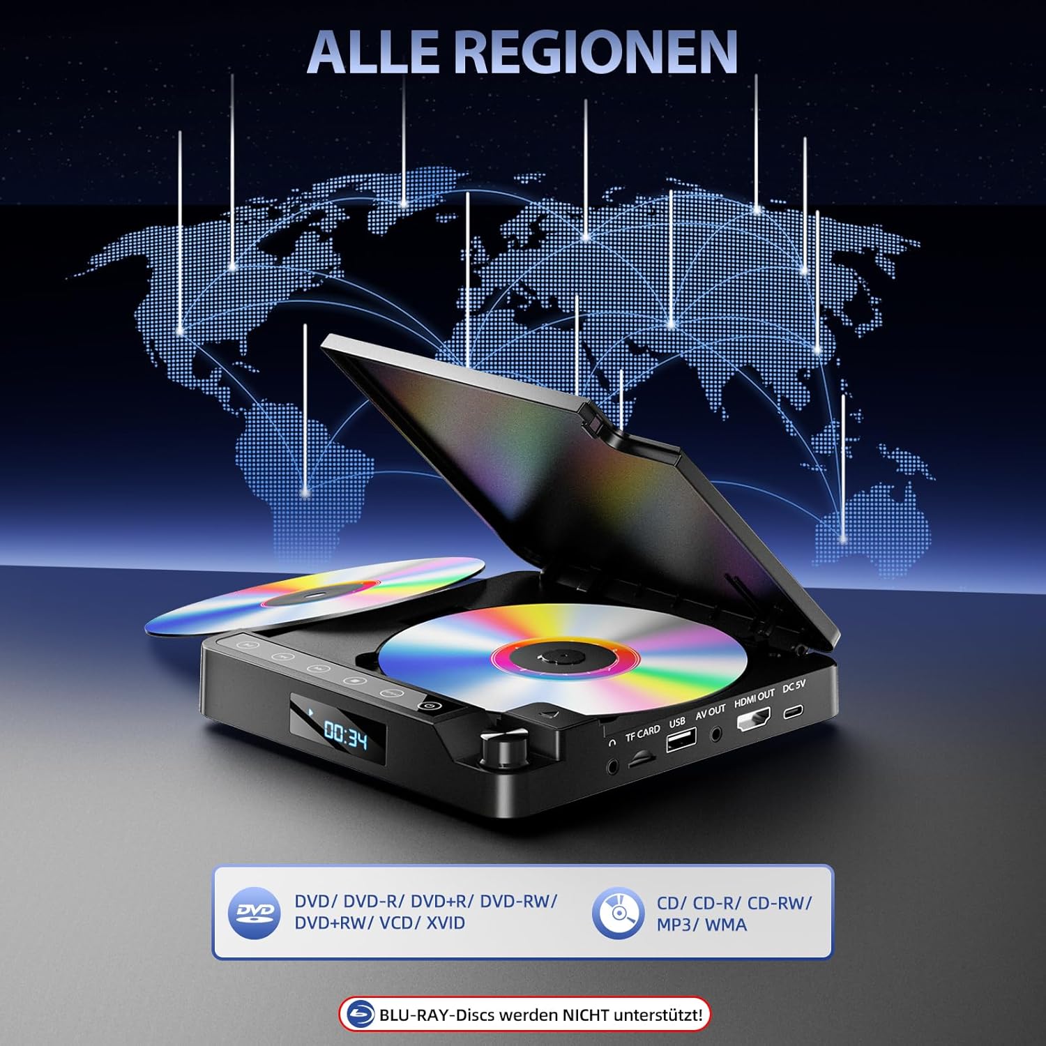 Thumbnail 3 de Desobry DVD Player 1080p 📺