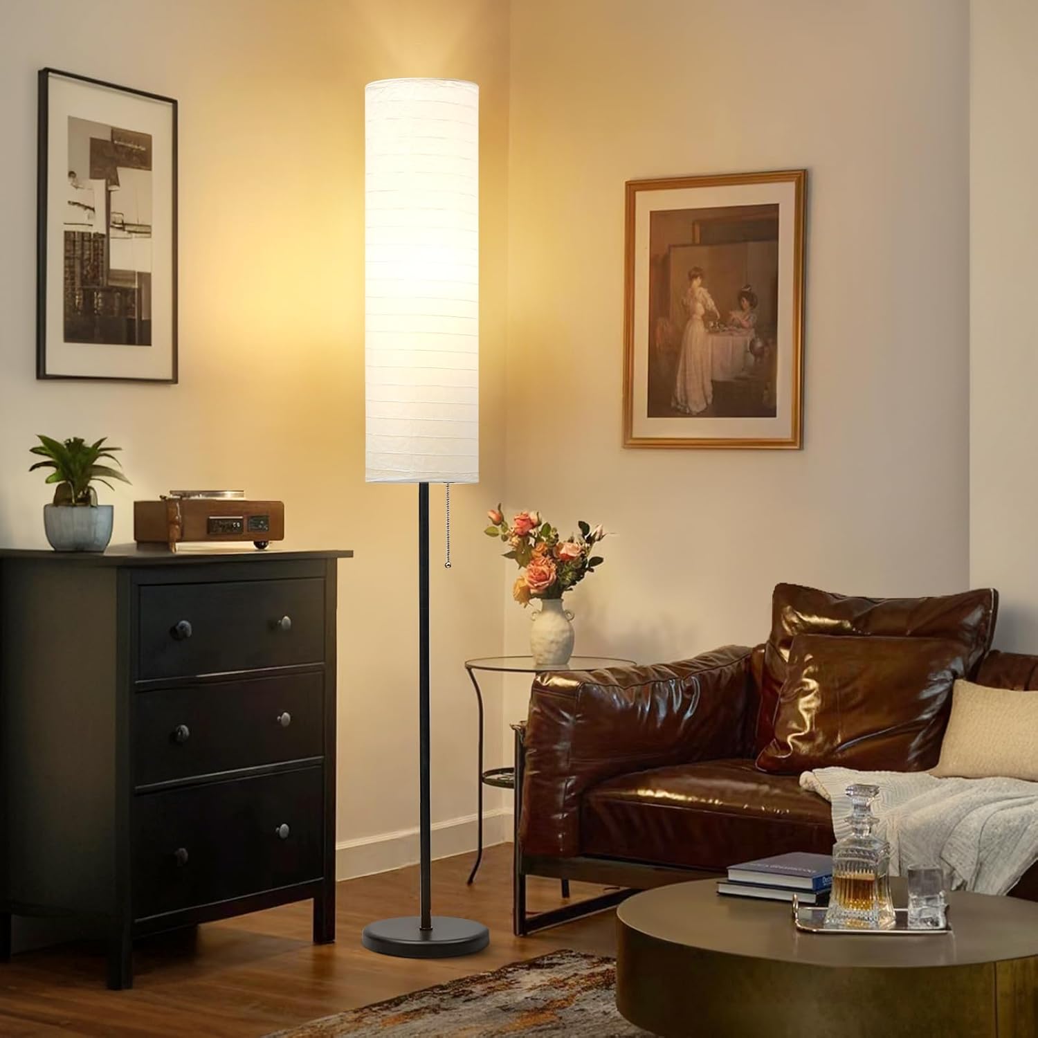 Thumbnail 6 de GyroVu Stehlampe 65" mit Papierlampenschirm und 3 Farbtemperaturen