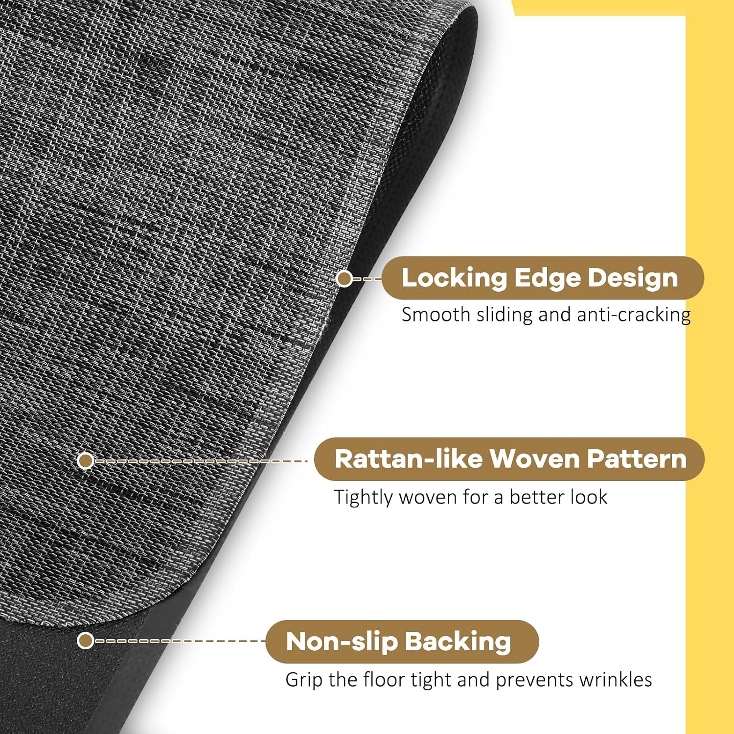 Detalle de BesWin Office Chair Mat 90x120cm for Hard Floors
