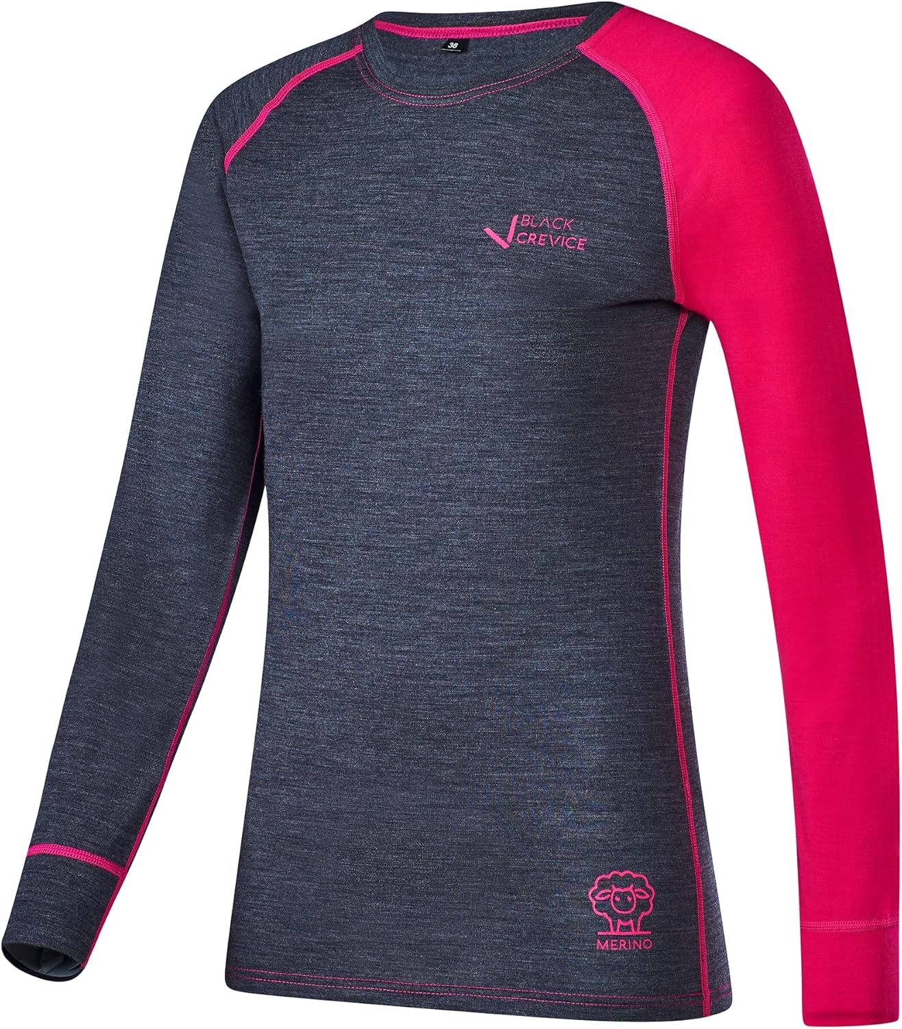 Thumbnail 5 de Black Crevice Maglia Lana Merino da Donna