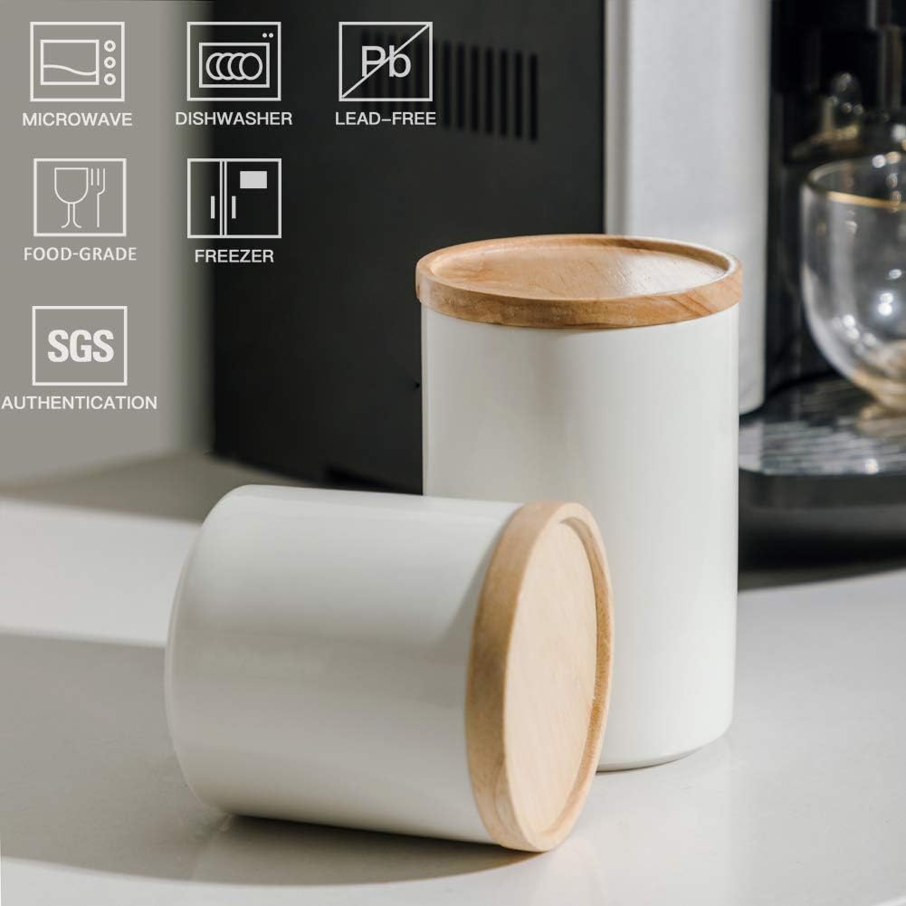 Detalle 2 de Sweejar Ceramic Kitchen Canisters 28oz