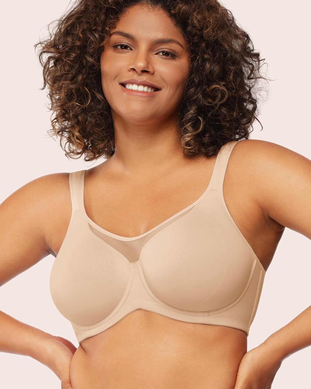 Thumbnail 2 de HSIA Women’s Full Coverage Minimizer Bra (Extra Large) with Underwire, Coolcomfort