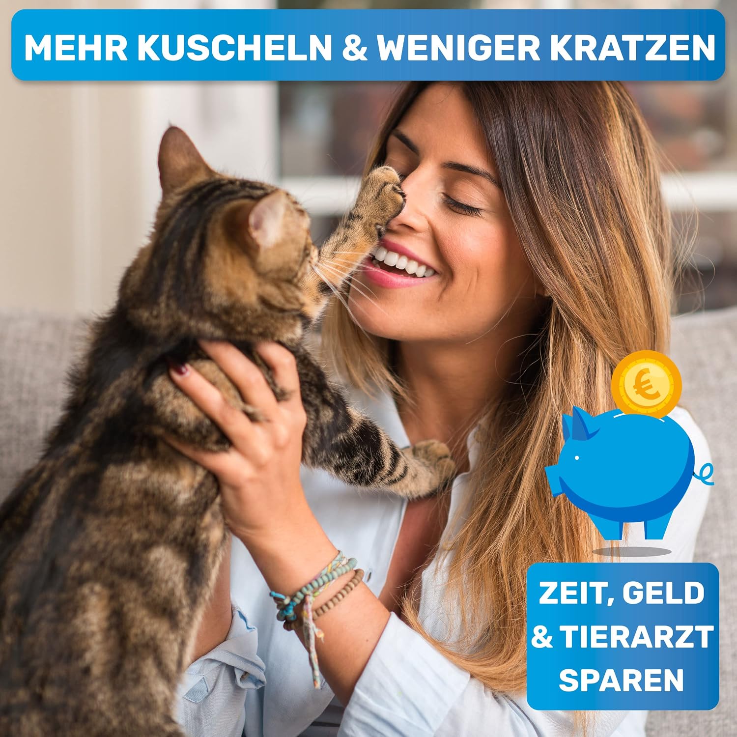 Detalle de BluePet Mini-Krallenschere: Präzise, schonend und einfach für Katzen, Hunde, Kaninchen & Welpen