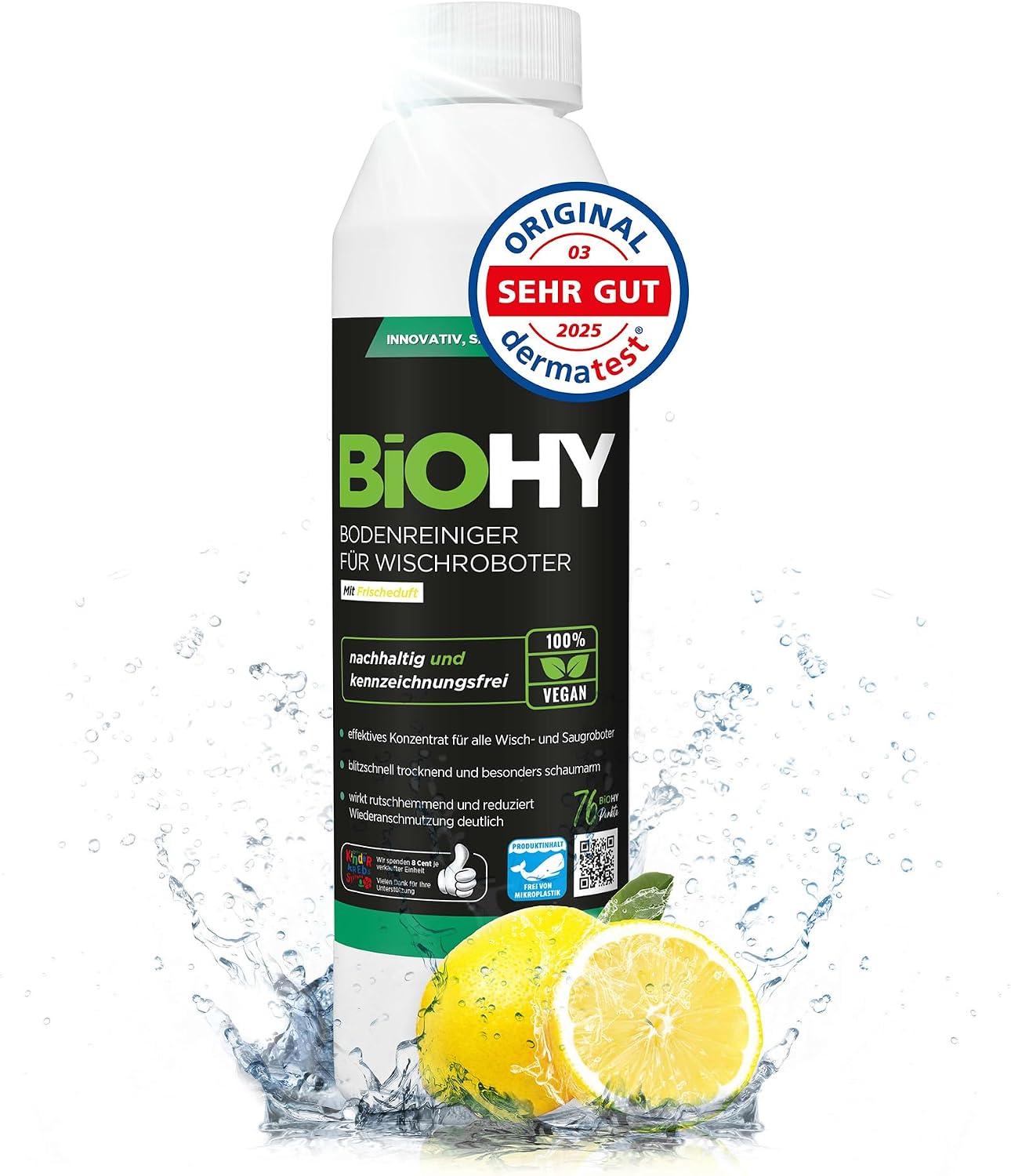 Detalle de BIOHY abk-766 – koncentrat do robotów mopujących, 250 ml