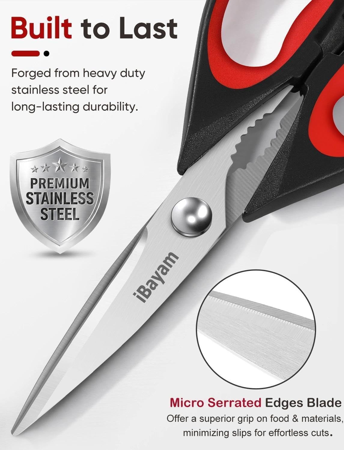 Detalle 2 de Kitchen Shears 2-Pack multipurpose scissors for meat ✂