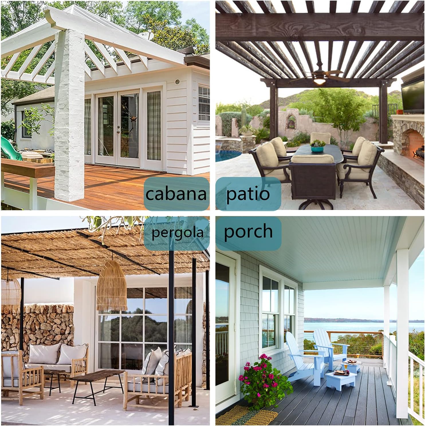 Thumbnail 6 de BONZER Outdoor Curtains for Patio: Waterproof, Thick Privacy Grommet Curtains in Green, 54W x 84L (1 Panel)