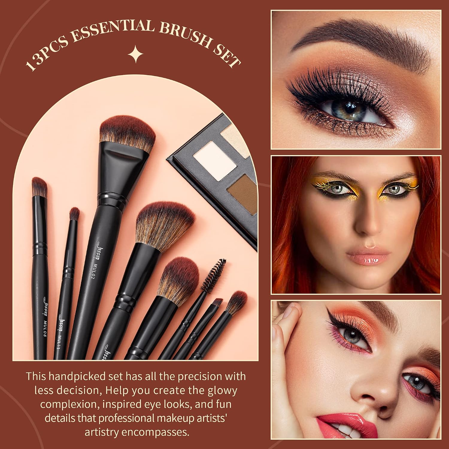 Detalle de Jessup T300 pennelli trucco 13 pezzi 💄