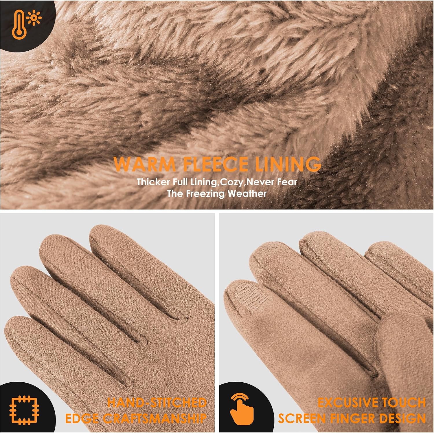 Thumbnail 4 de PPAOEH Suede Gloves