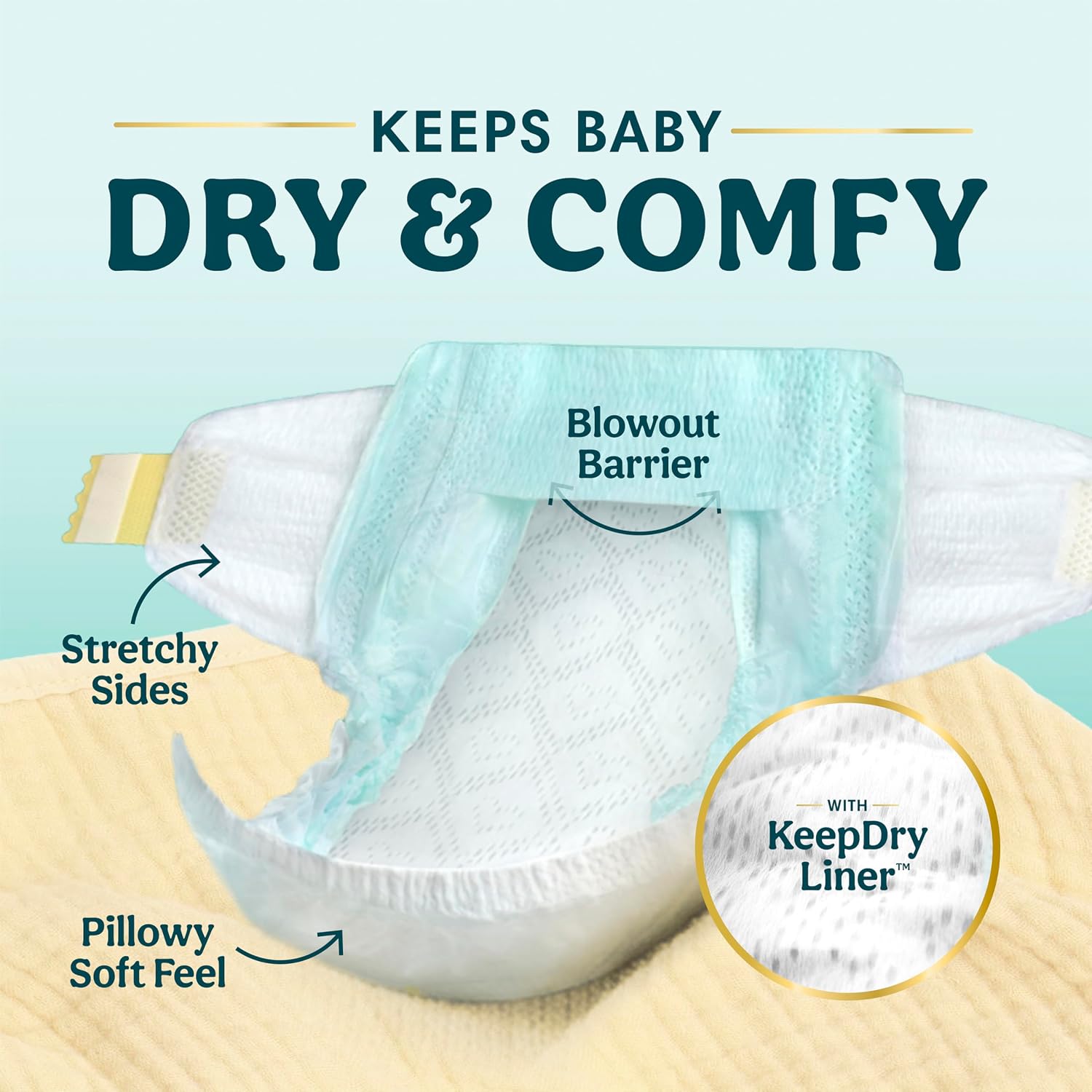 Thumbnail 2 de Pampers Swaddlers Newborn Diapers, Size Newborn (10 lbs), 84 Count — Fragrance Free, Hypoallergenic