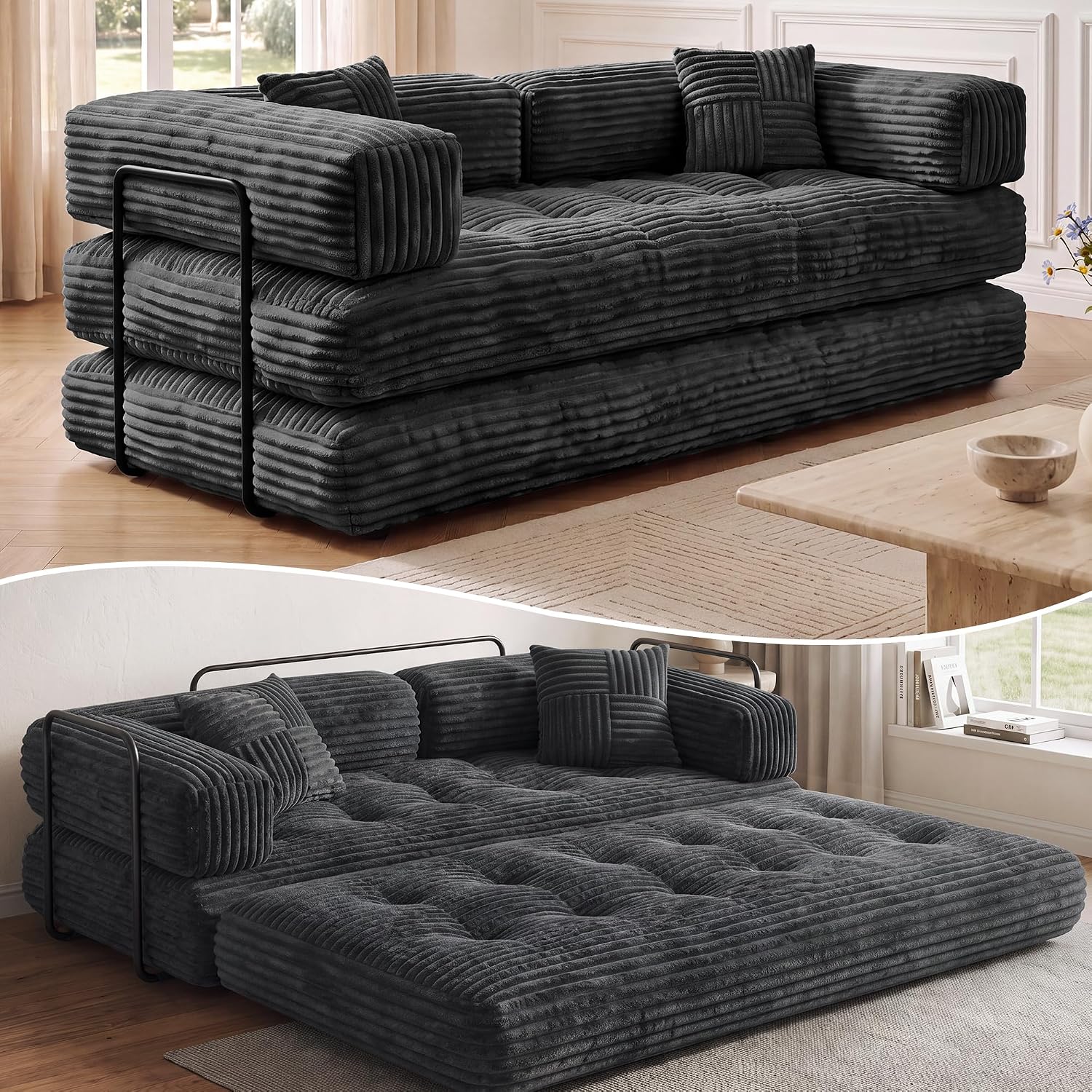 Detalle de WEUP Convertible Sofa Bed, Corduroy