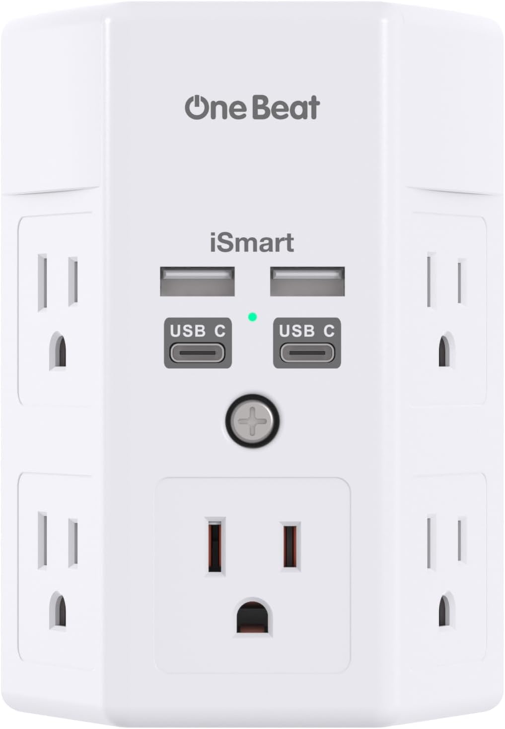 Detalle de One Beat 1680J Power Strip 9‑in‑1 ⚡
