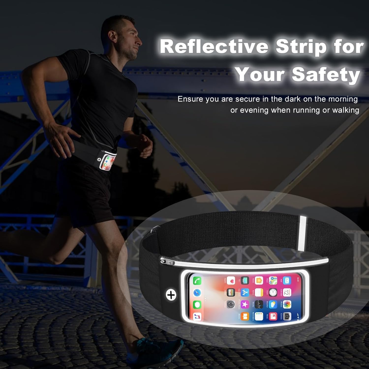 Detalle 2 de Running Belt Phone Holder for Slim Waist Pack