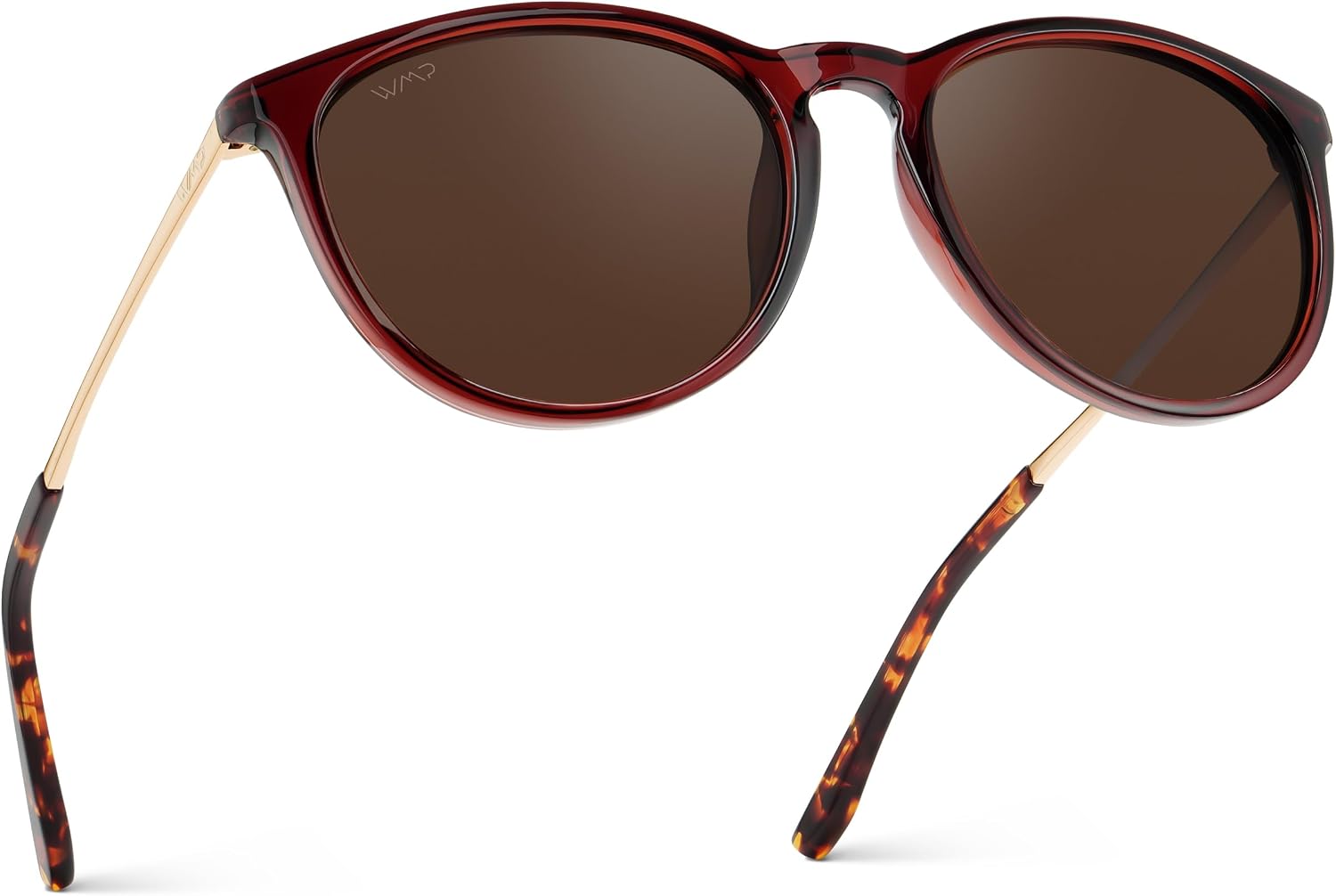 Detalle de WearMe Pro Round Polarized Sunglasses for Women with UV400 Protection (Vintage Retro Style)