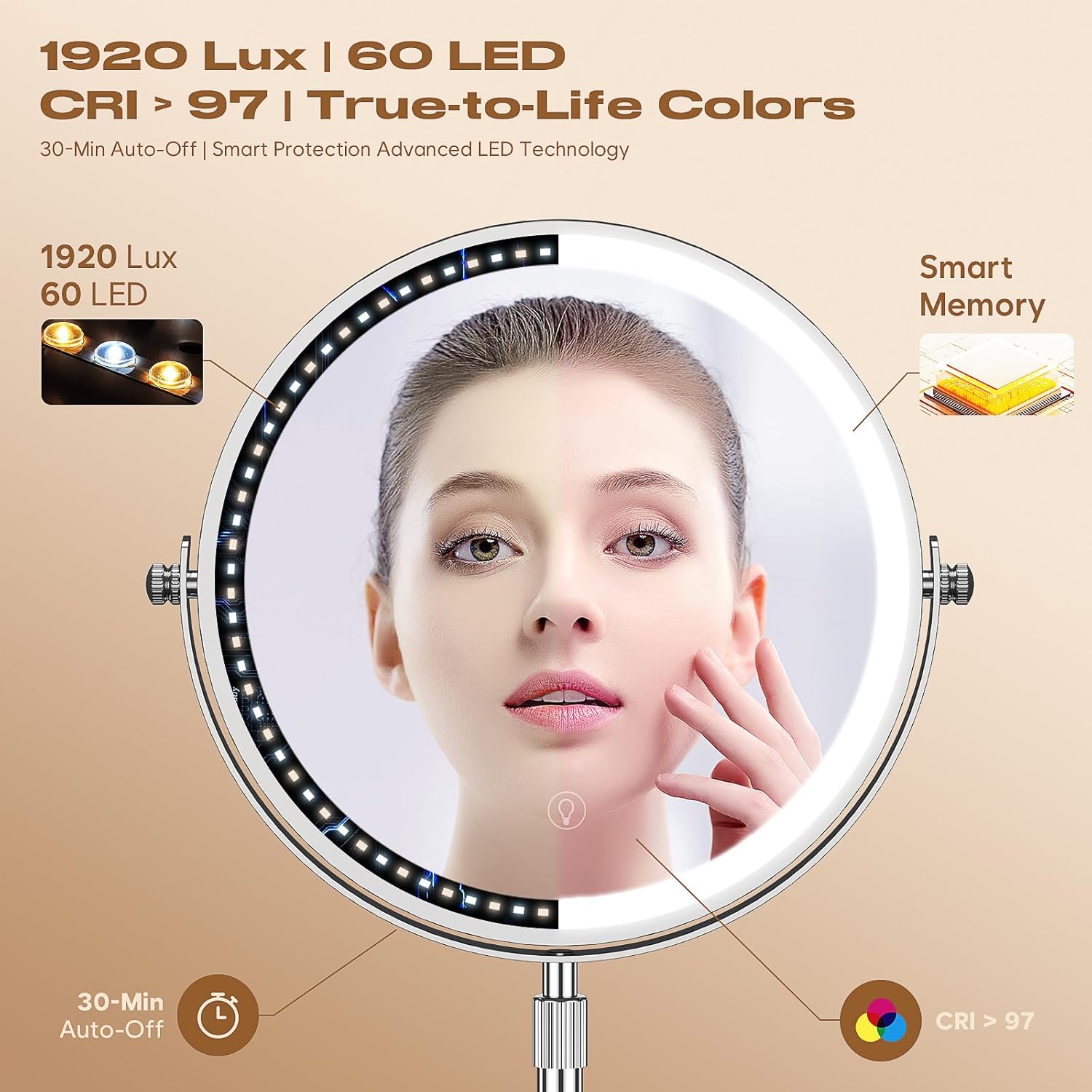 Thumbnail 6 de Makeup Mirror with Lights 5000 mAh