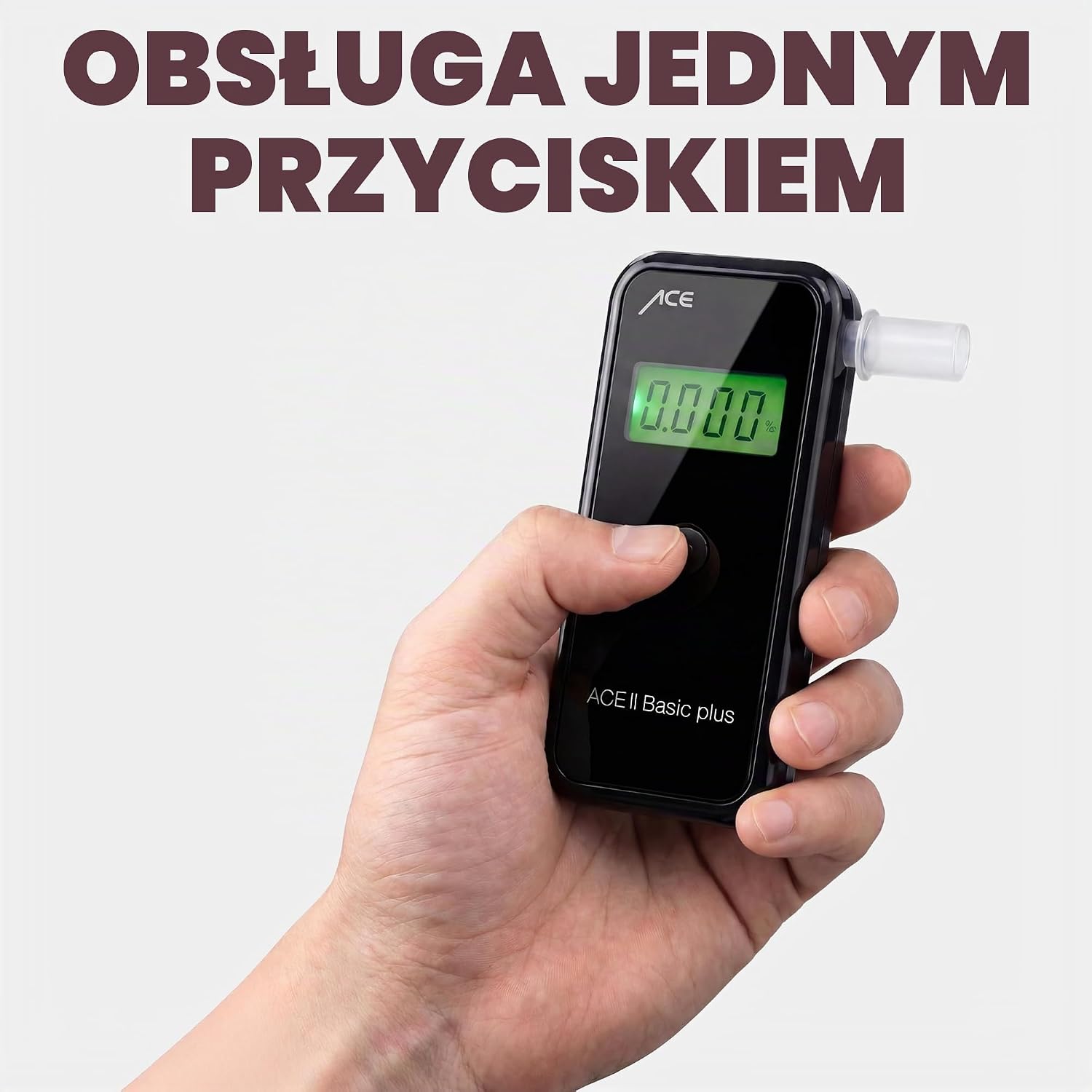 Detalle de ACE Alcoscan II Basic – czarny alkomat z sensorem elektrochemicznym