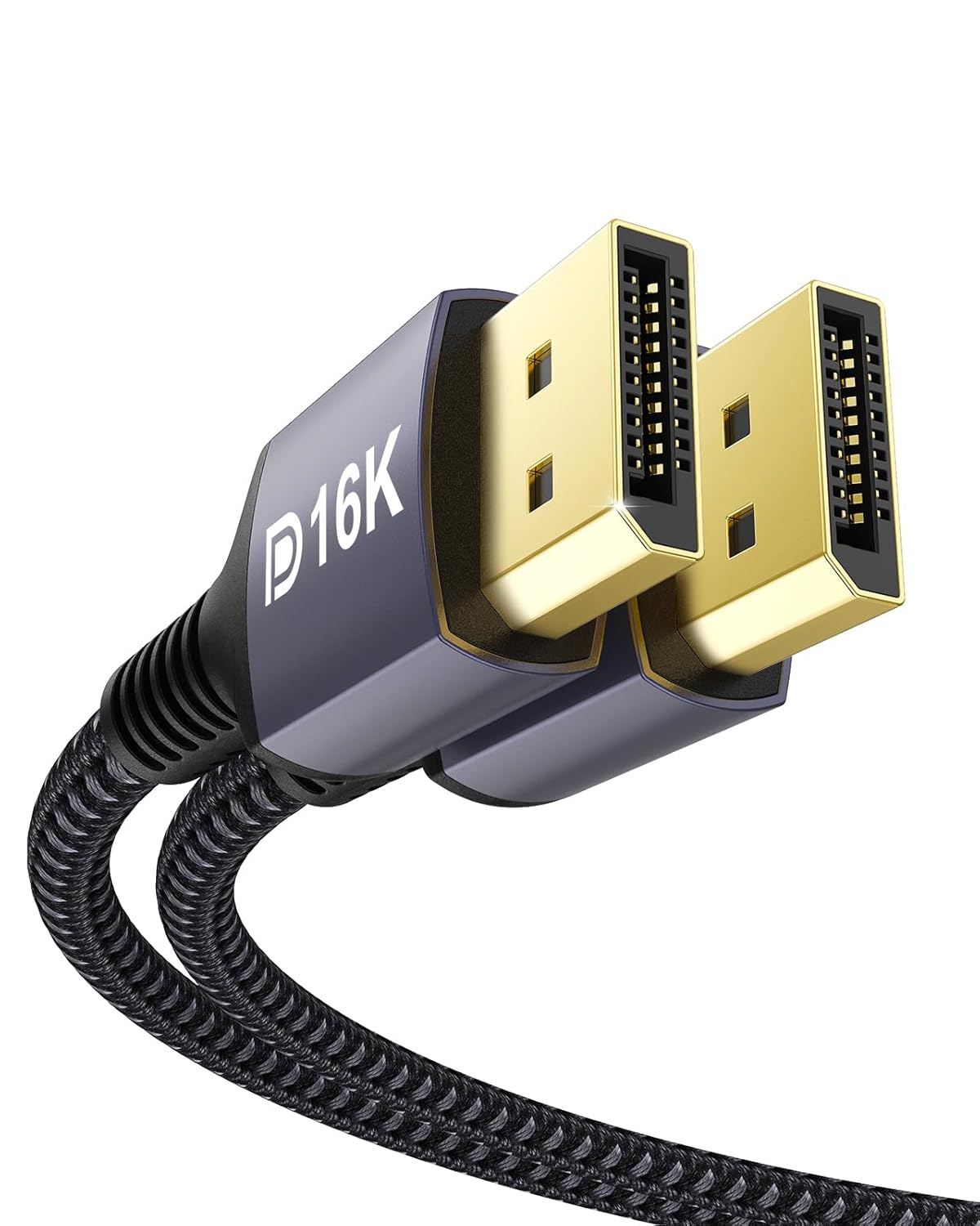 Detalle de Stouchi DisplayPort Kabel 2.1 DP2.1/2.0, 2,5 m – Hochleistungs-Kabel für Gaming und High-End-Displays