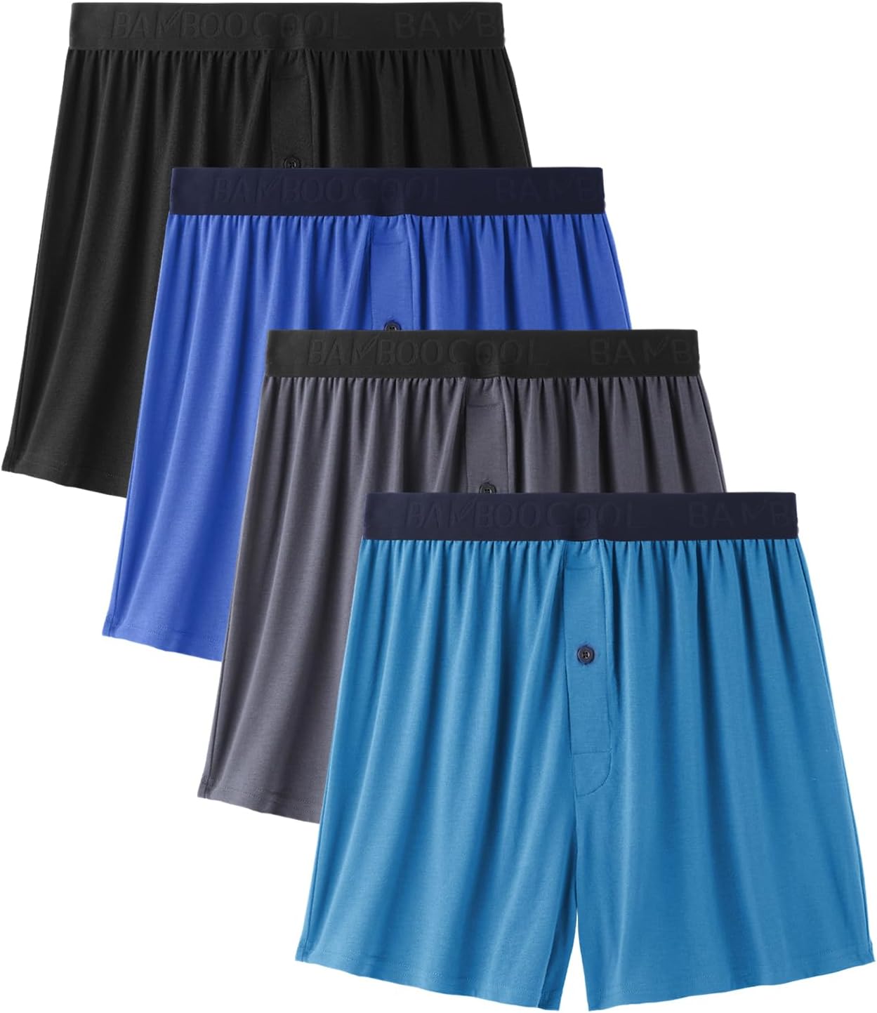 Detalle de Bamboo Cool Men's Boxer Shorts, 4-Pack