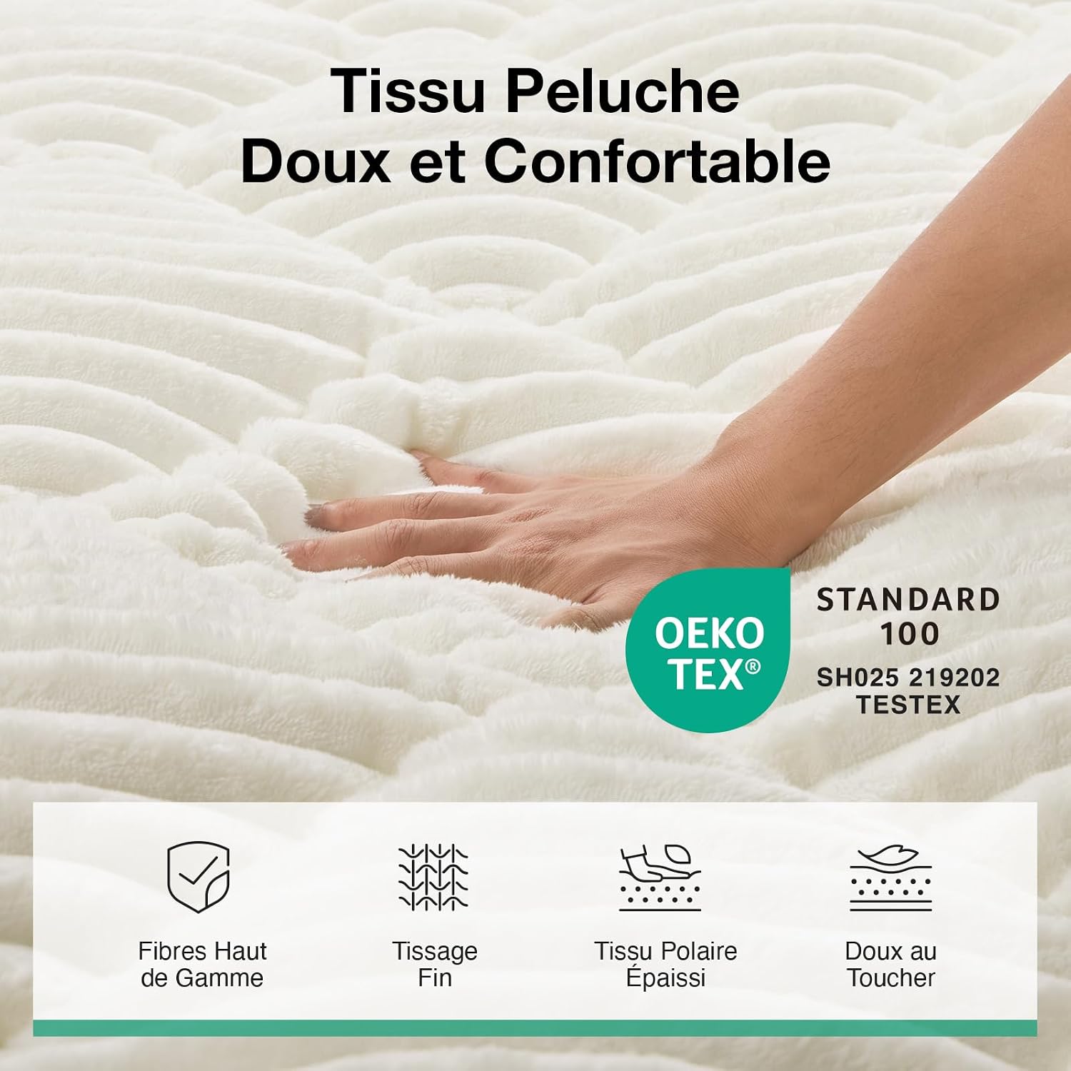 Detalle 2 de Novilla Drap Housse Polaire 120 x 190 cm