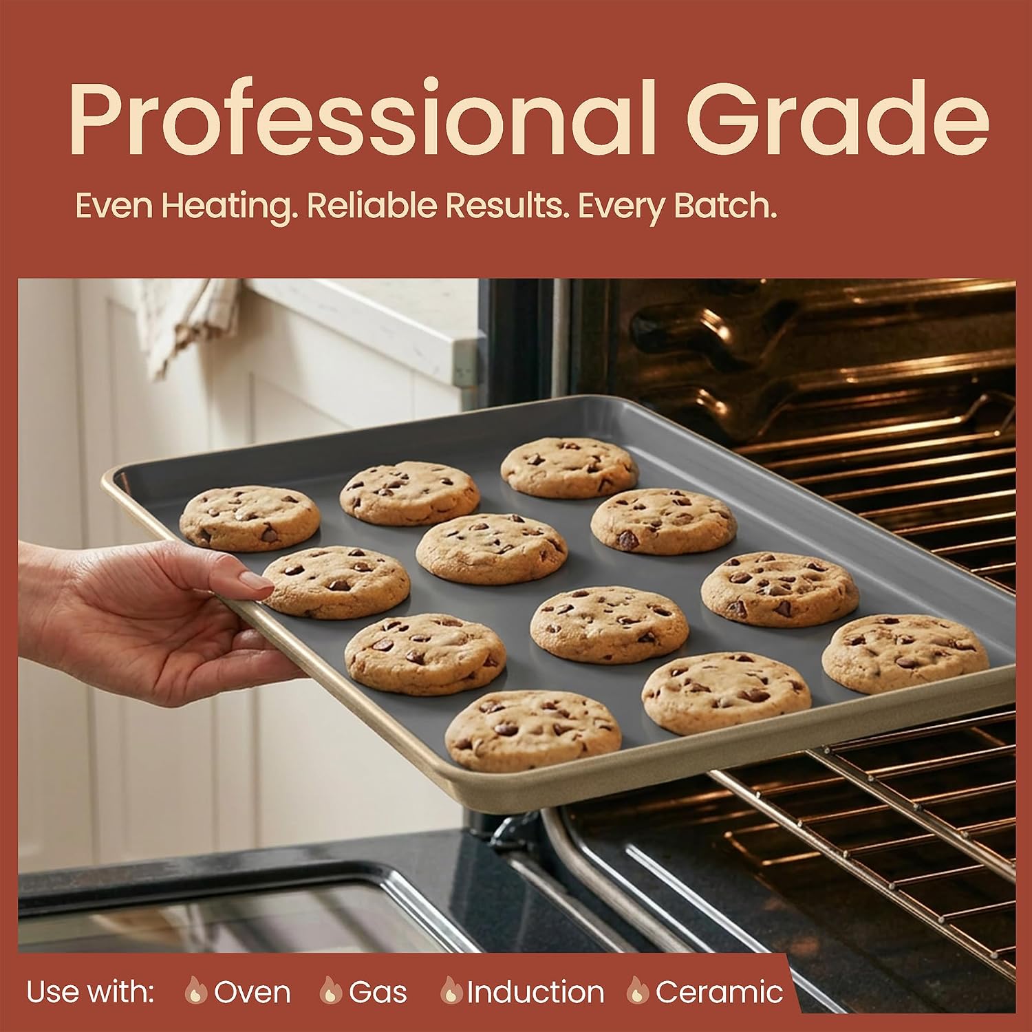 Detalle de Bakken 8-Piece Ceramic Bakeware Set, Oven Safe to 500°F 🍽