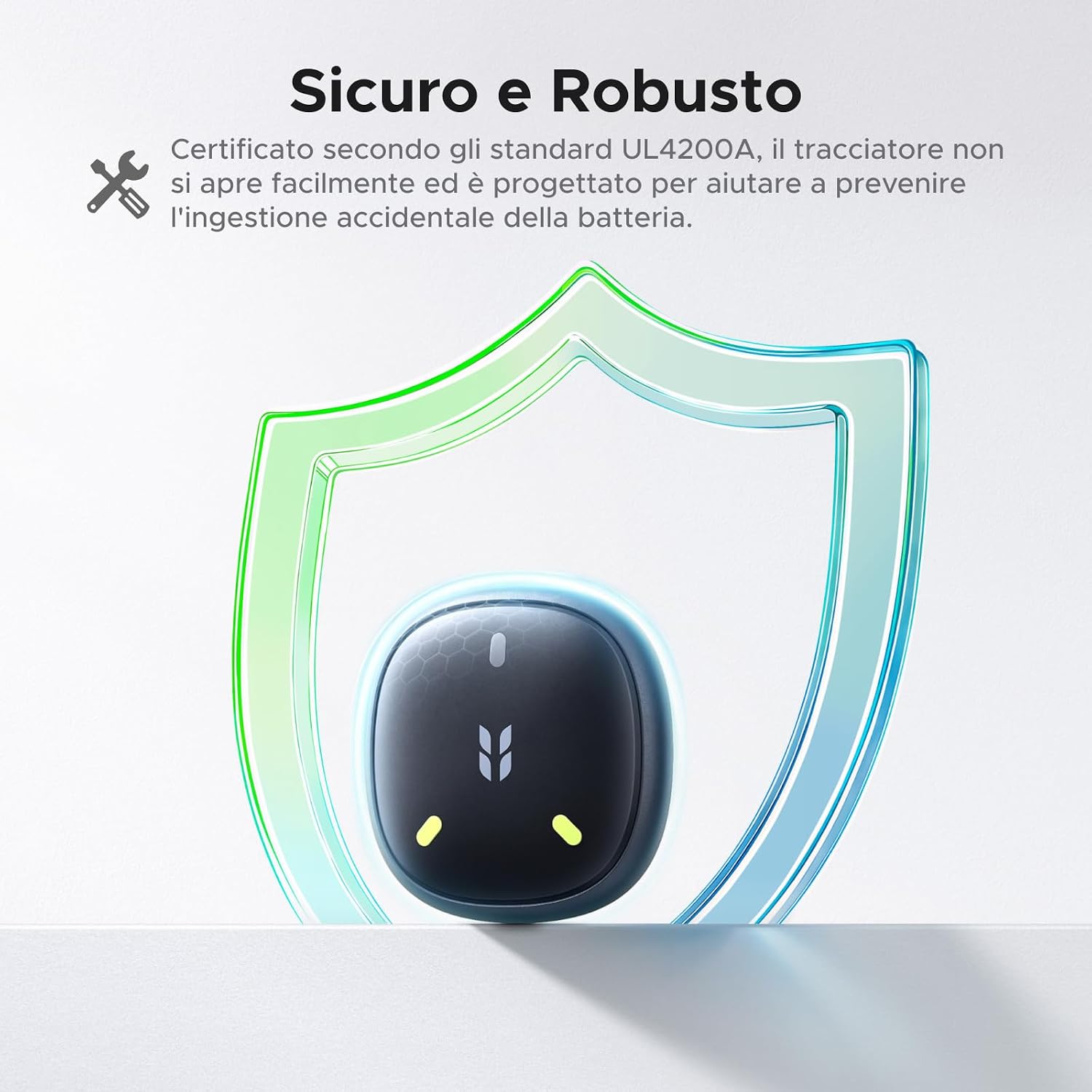 Detalle 2 de UGREEN FineTrack Mini 2 Smart Finder 110dB Fluorescenza – Localizzatore IP68 per oggetti (4 pezzi)