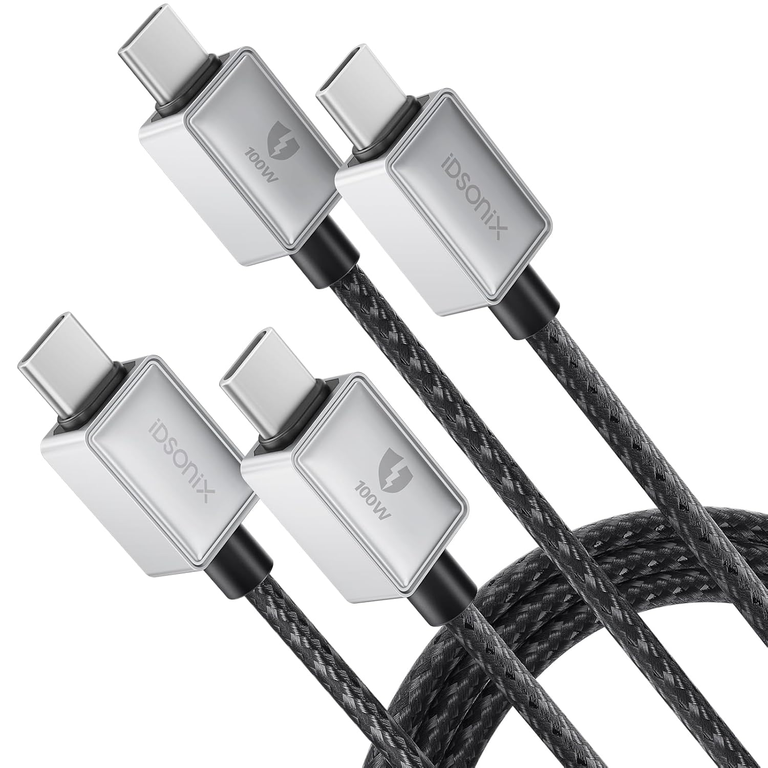 Detalle de iDsonix USB-C to USB-C Charger Cable 100W, 2m (2-pack)