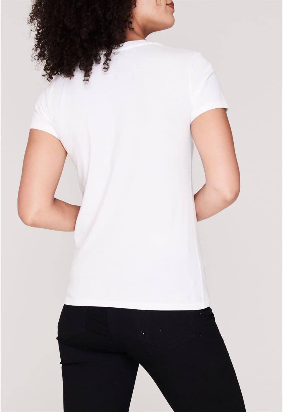 Detalle de Levi's Perfect Tee Benitoite Cloud Dancer STRI T-Shirt Donna