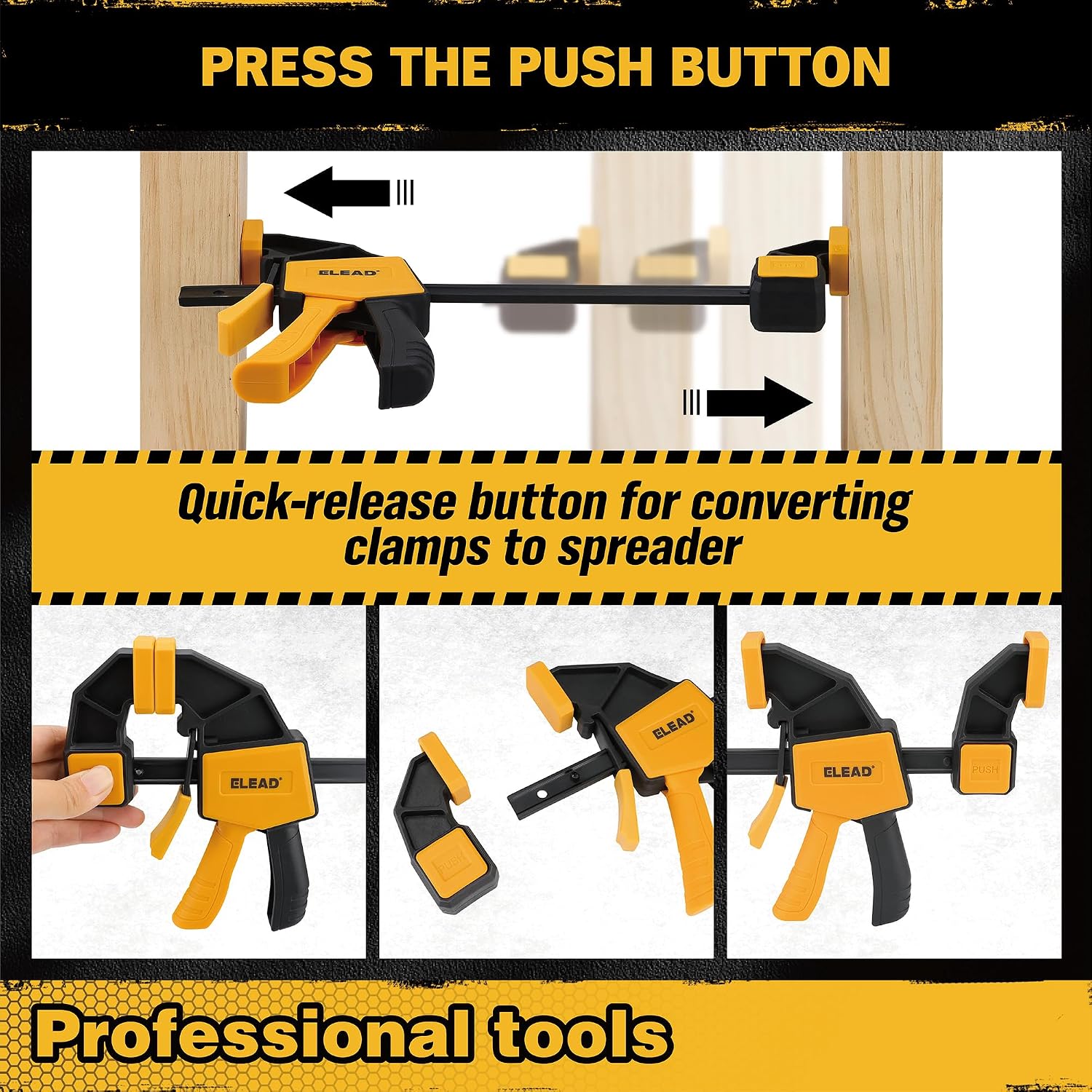 Thumbnail 3 de Woodworking Clamp Set, 6-Inch
