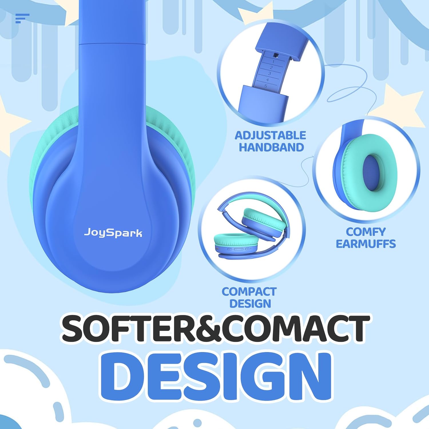 Thumbnail 2 de JoySpark Kids Bluetooth Headphones 60h playtime