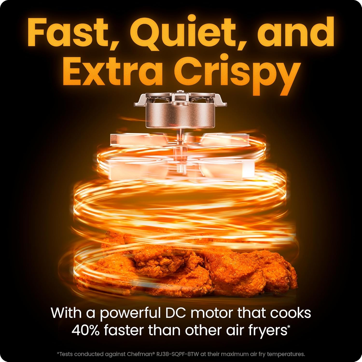 Detalle de Chefman TurboFry 7-Quart Air Fryer, 6-in-1, 450°F