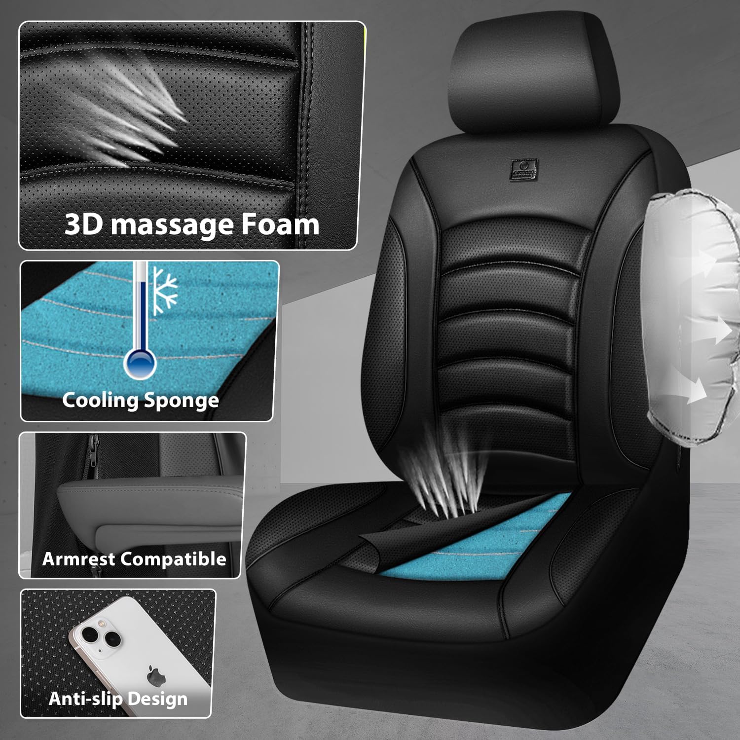 Detalle 2 de CAR PASS 3D Foam Car Seat Covers