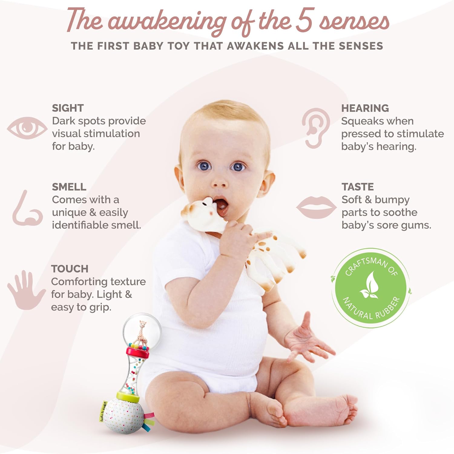 Thumbnail 2 de Sophie la Girafe 000009 - Set Inicial con Sonajero y Maracas 🐶