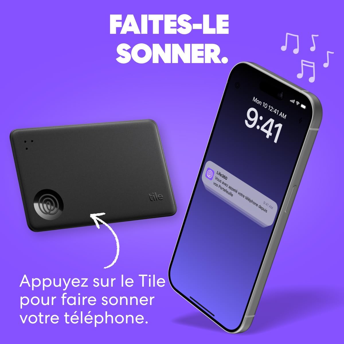 Thumbnail 3 de Tile by Life360 Slim – détecteur Bluetooth pour portefeuille, passeport et bagages (lot de 1, Pink Punch)