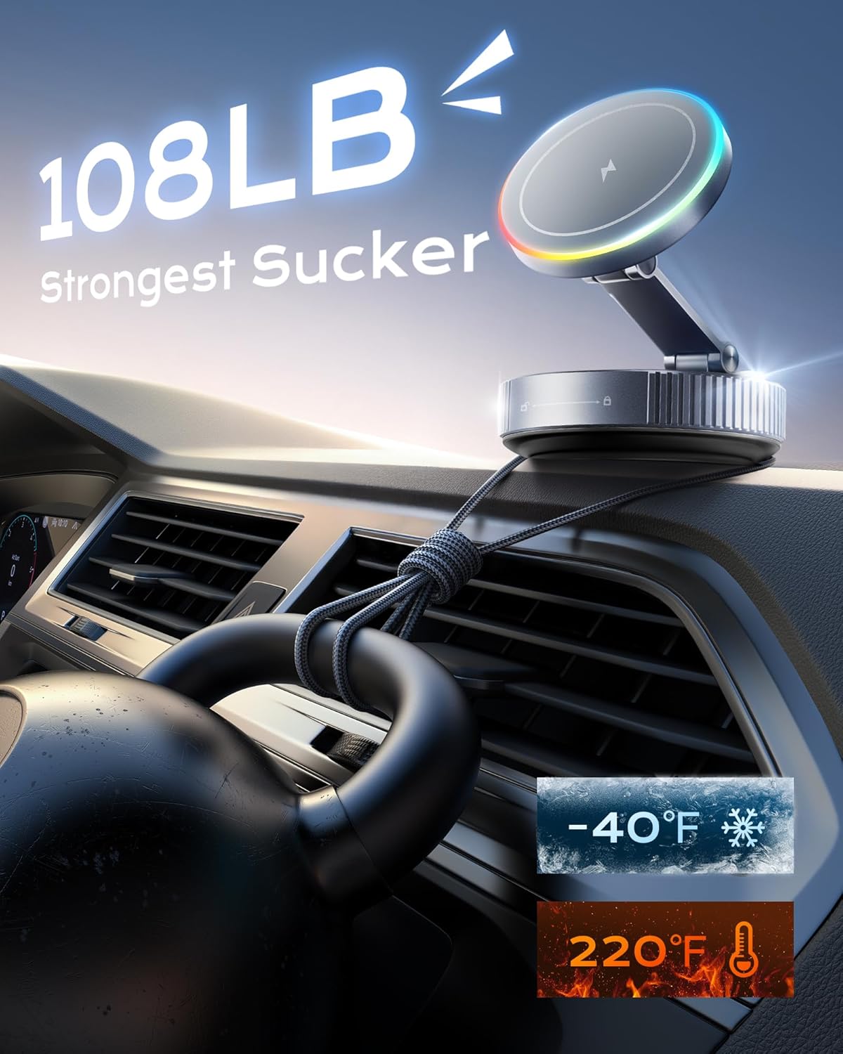 Detalle 2 de MagSafe KFZ Halterung mit 15 W Ladefunktion