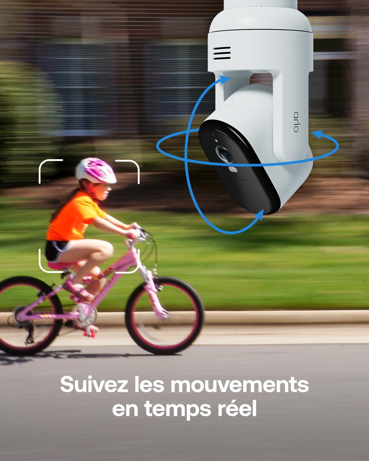 Thumbnail 6 de Arlo Essential 3 FHD PTZ 360° — caméra WiFi extérieure avec détection IA, vision nocturne couleur et projecteur